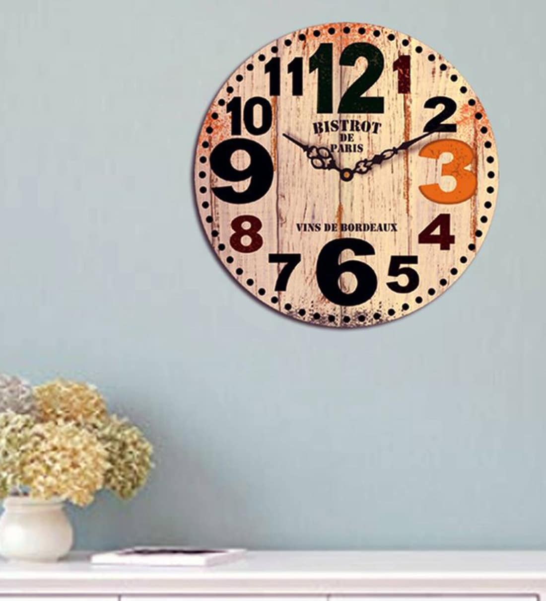 Buy Multicolor Engineered Wood Analog Bordeaux Printed Wall Clock By Sehaz Artworks Online Modern Wall Clocks Wall Clocks Home Decor Pepperfry Product