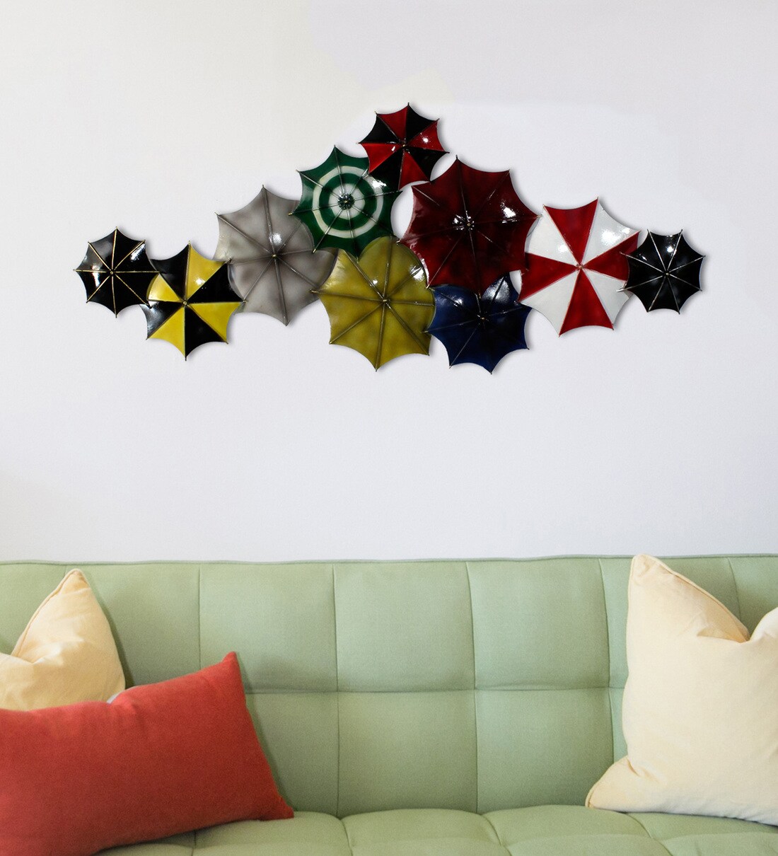 Buy Multicolour Metal Umbrellas Wall Art by Craftter at 47% OFF by ...