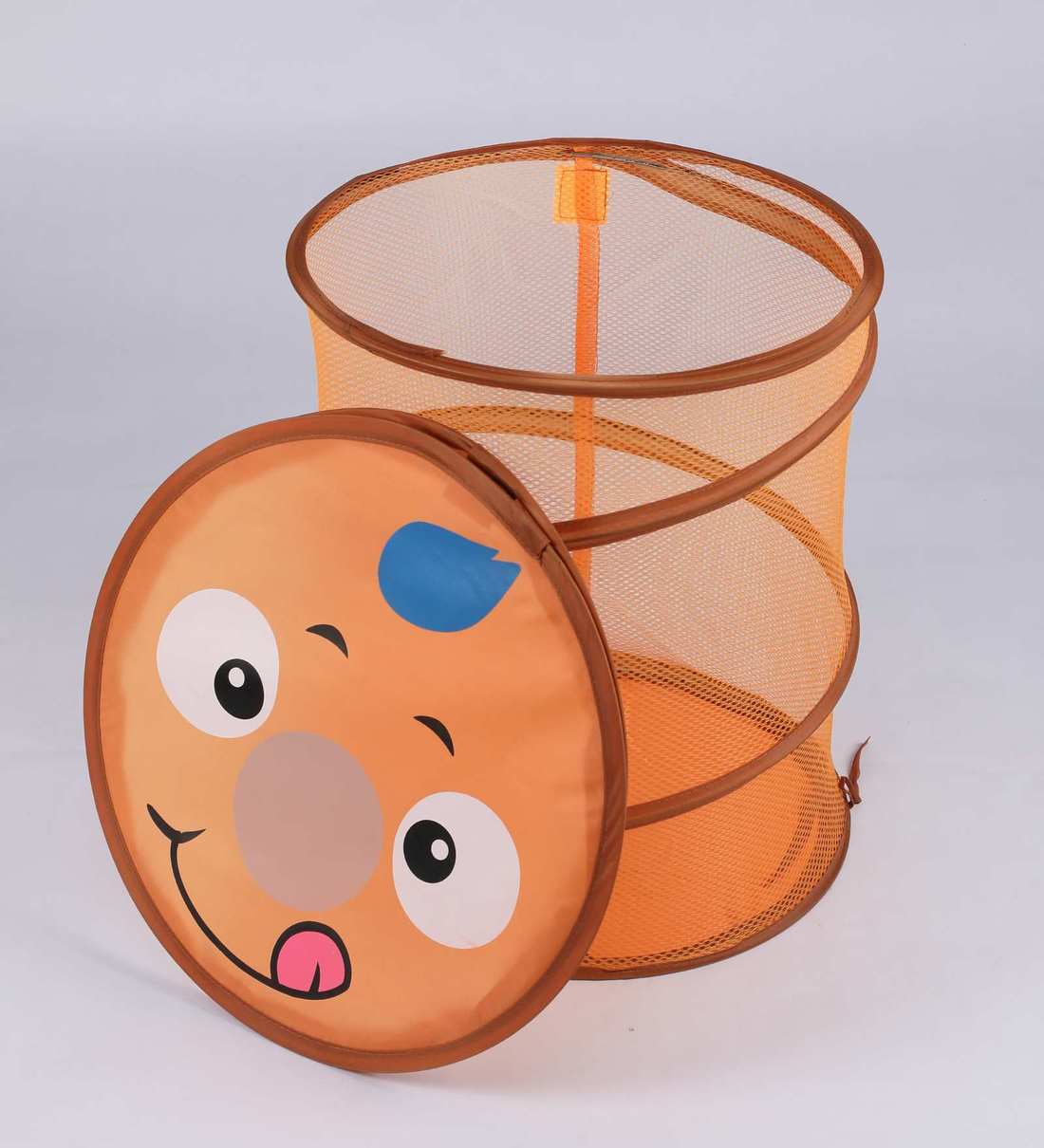 Buy 20 Ltr Polyester Laundry Basket In Orange By Muren Online Storage