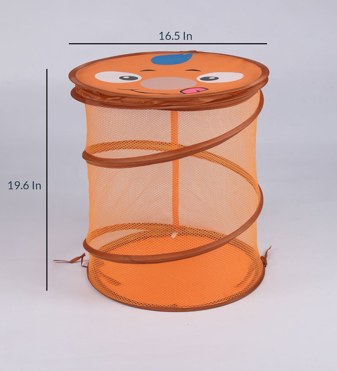Buy 20 Ltr Polyester Laundry Basket In Orange By Muren Online Storage