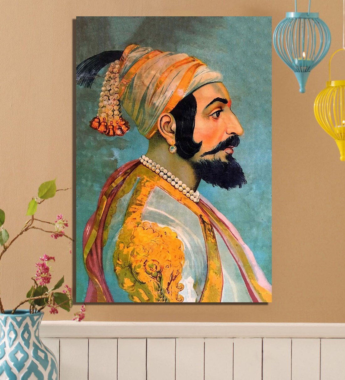 Buy Multicolour Unframed Canvas Art Prints by Tallenge Online Famous