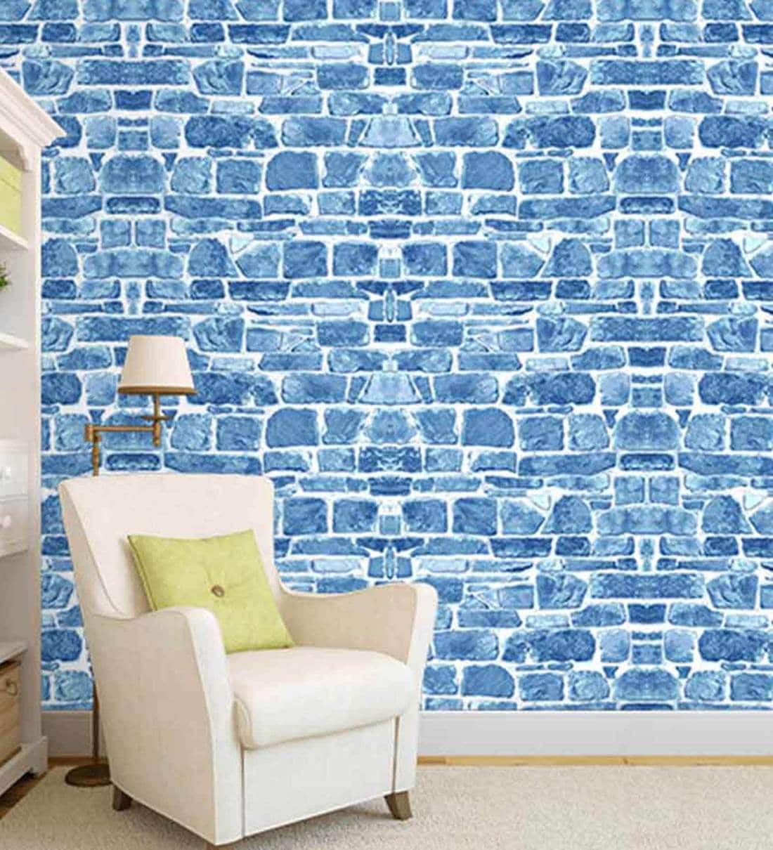 Buy Multicolour Vinyl 3d Bricks Design Self Adhesive Peel Stick Pvc Vinyl Wallpaper By 100yellow Online 3d Wallpapers Furnishings Home Decor Pepperfry Product