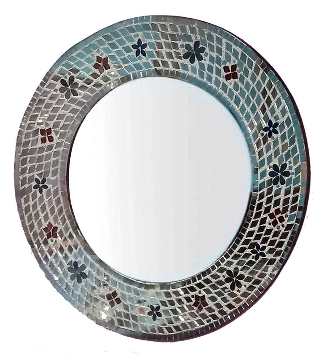 Buy Multicolour Wood Decorative Wall Mirror by GIG Handicrafts Online ...