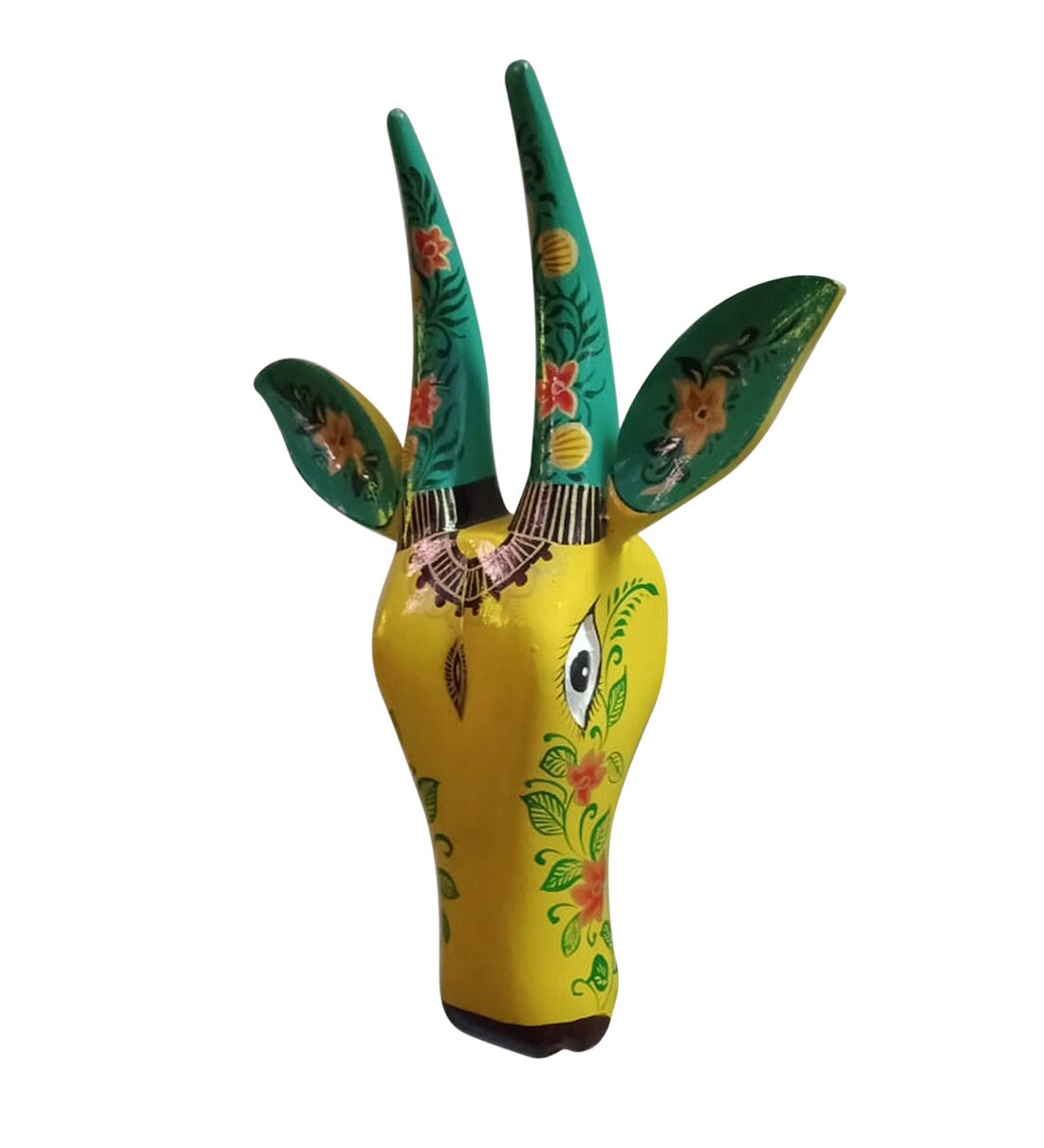 Buy Multicolour Wooden Animal Wall Decor By Art Of Jodhpur Online