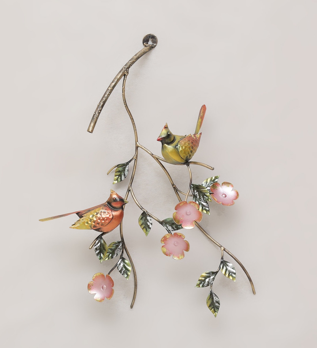 Buy Wrought Iron Hanging Birds In Multicolour Wall Art By The Shining