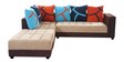 MuliStyle 7 Seater RHS Sofa Set in Beige & Brown Colour