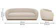Murphy Classic 3 Seater Sofa In Lola Shell Colour