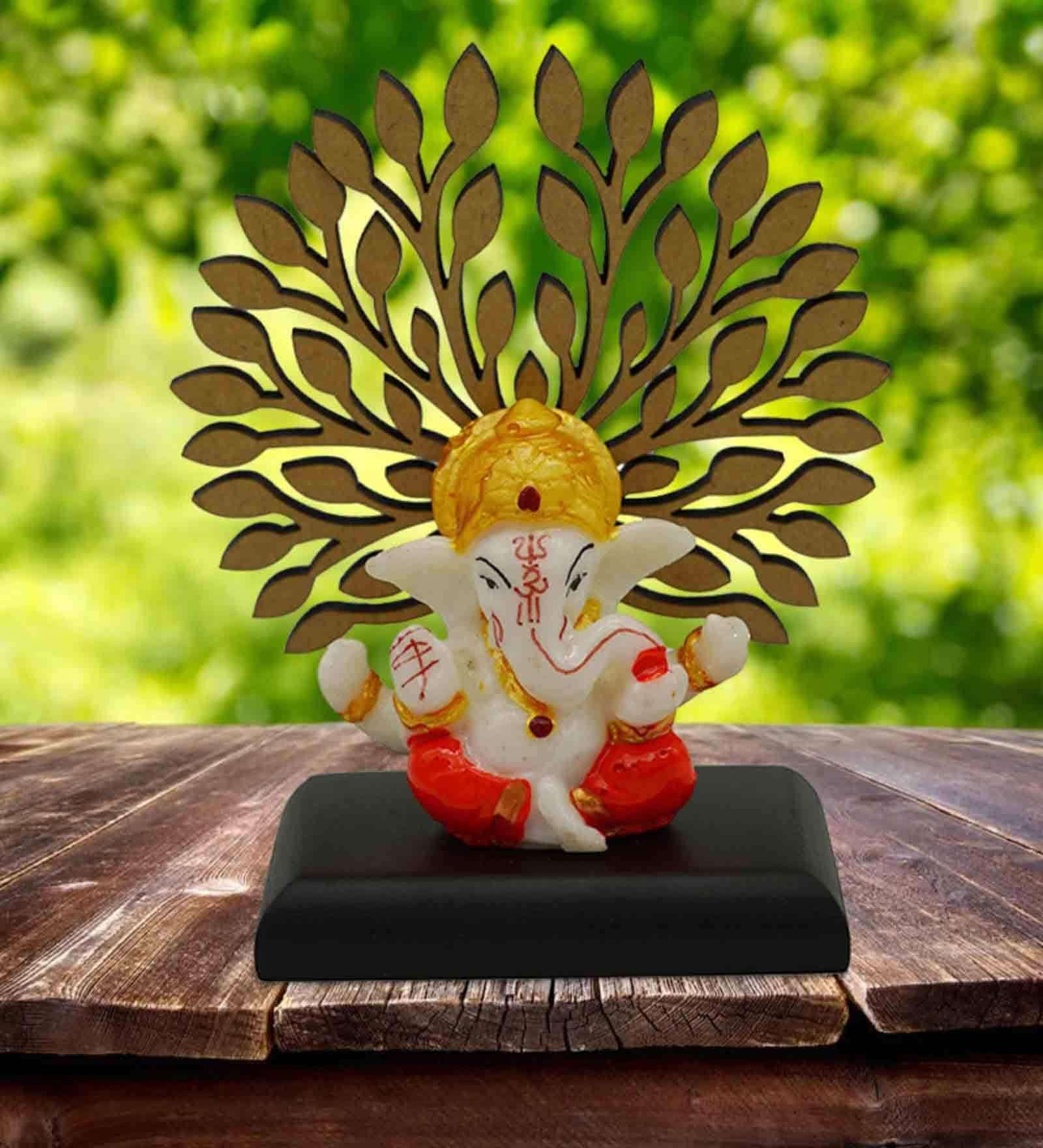 Mukut Ganesha Decorative Showpiece