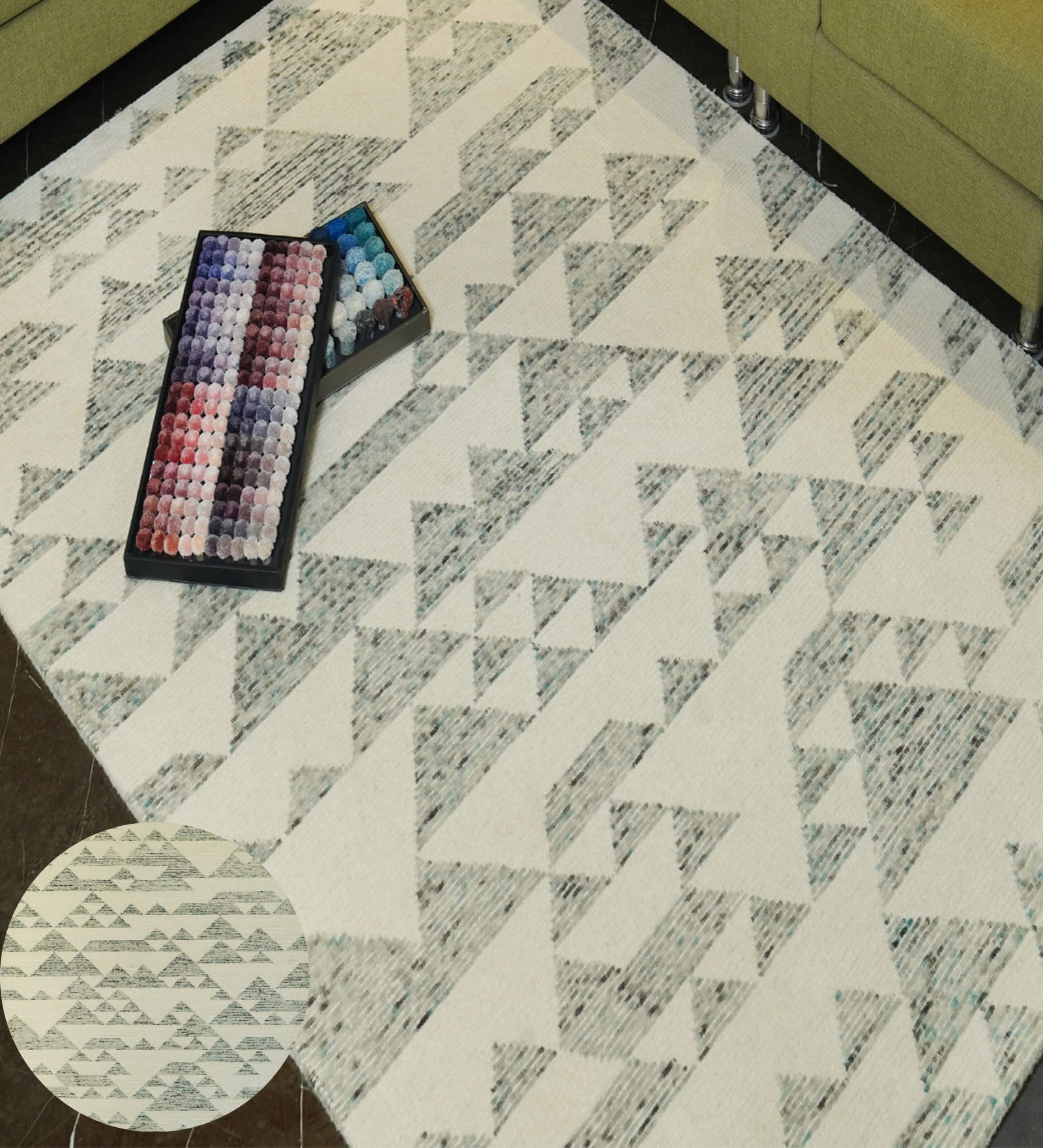 Mutlicolor Traditional Wool Hand Tufted Carpet