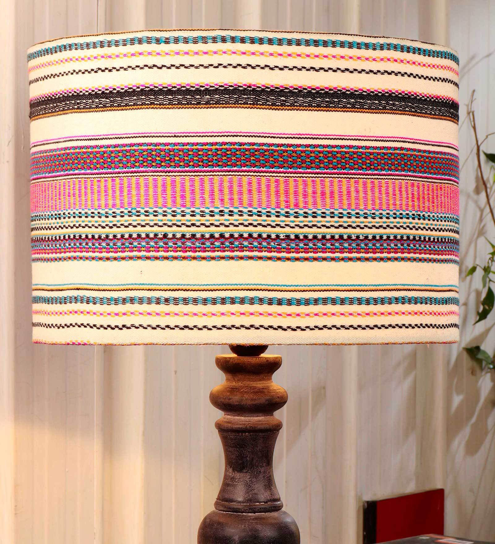 Buy Calathus Multicolour Fabric Printed Lampshade By Grated Ginger at ...