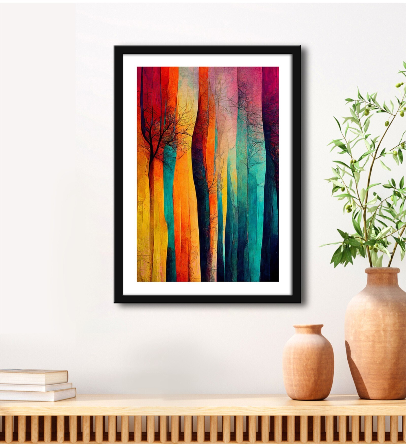 Modern Multicolour Vinyl Painting