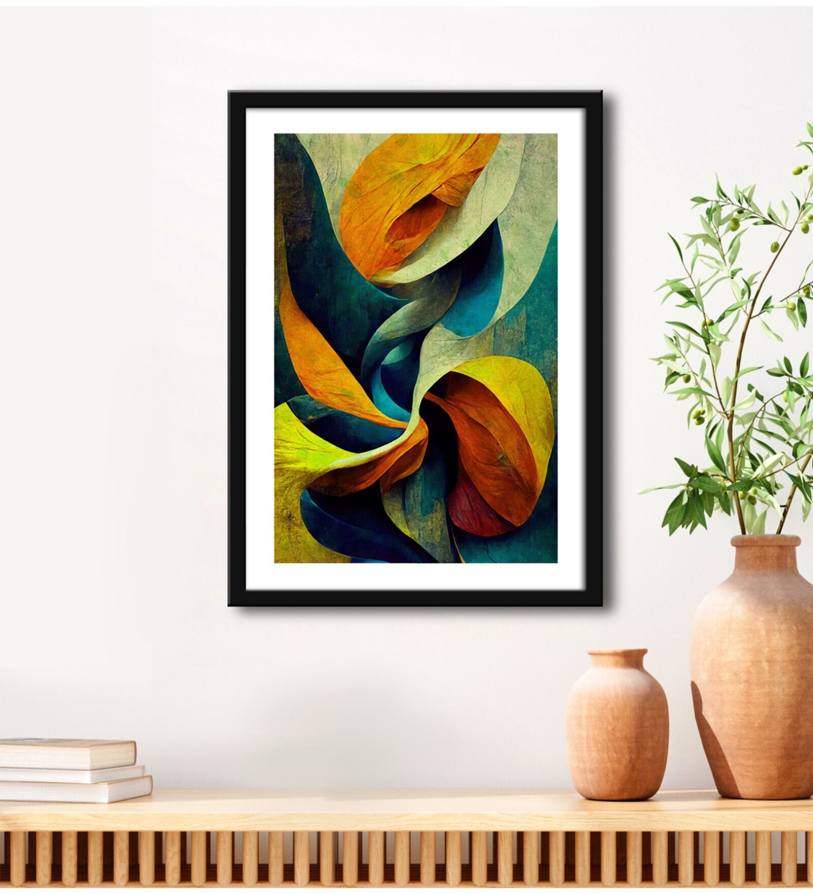 Modern Multicolour Vinyl Painting