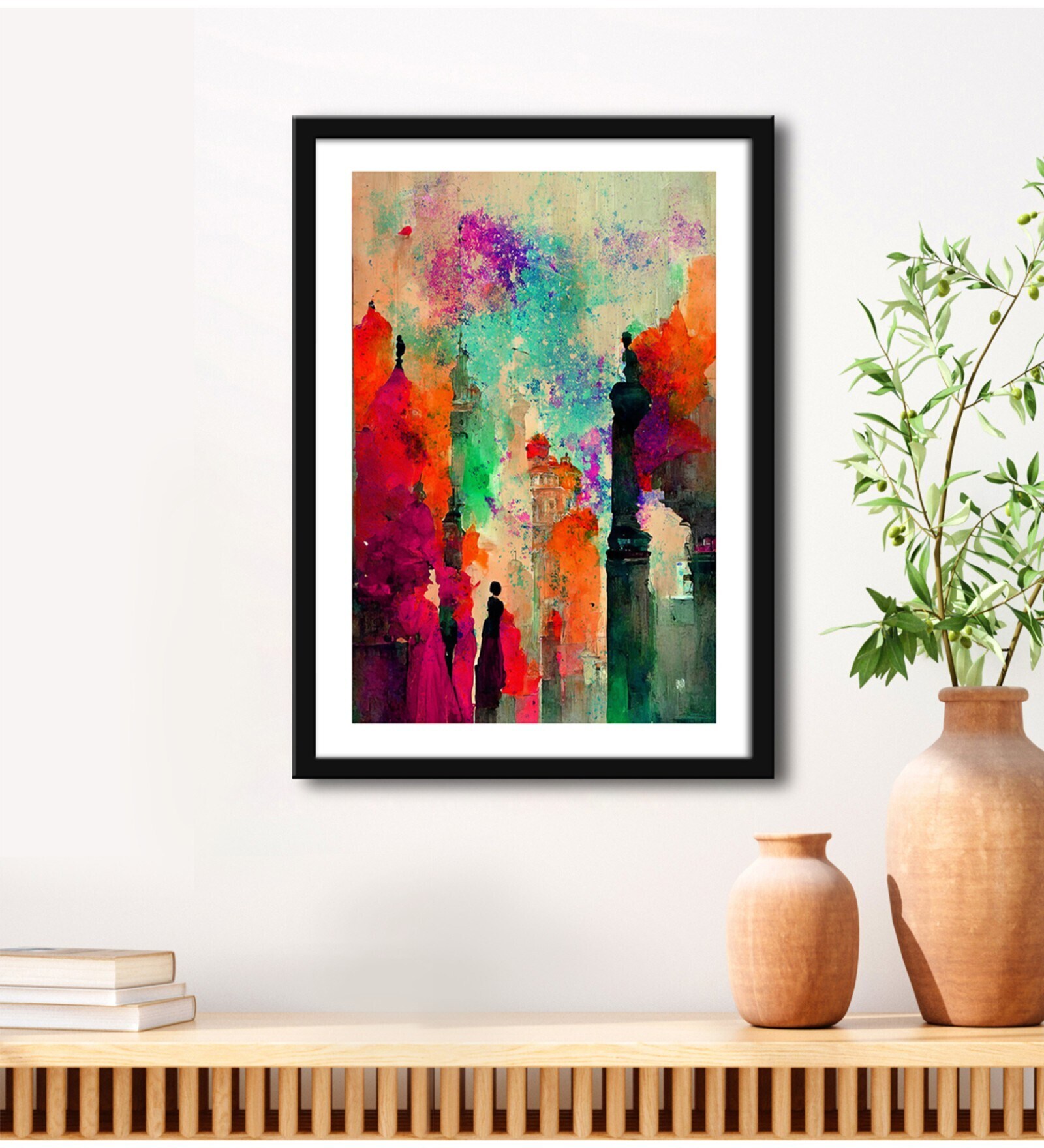 Modern Multicolour Vinyl Painting