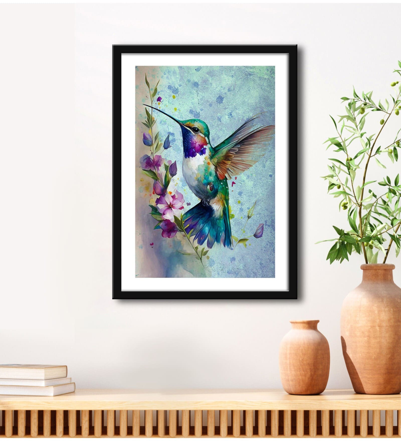 Flower Multicolour Vinyl Painting