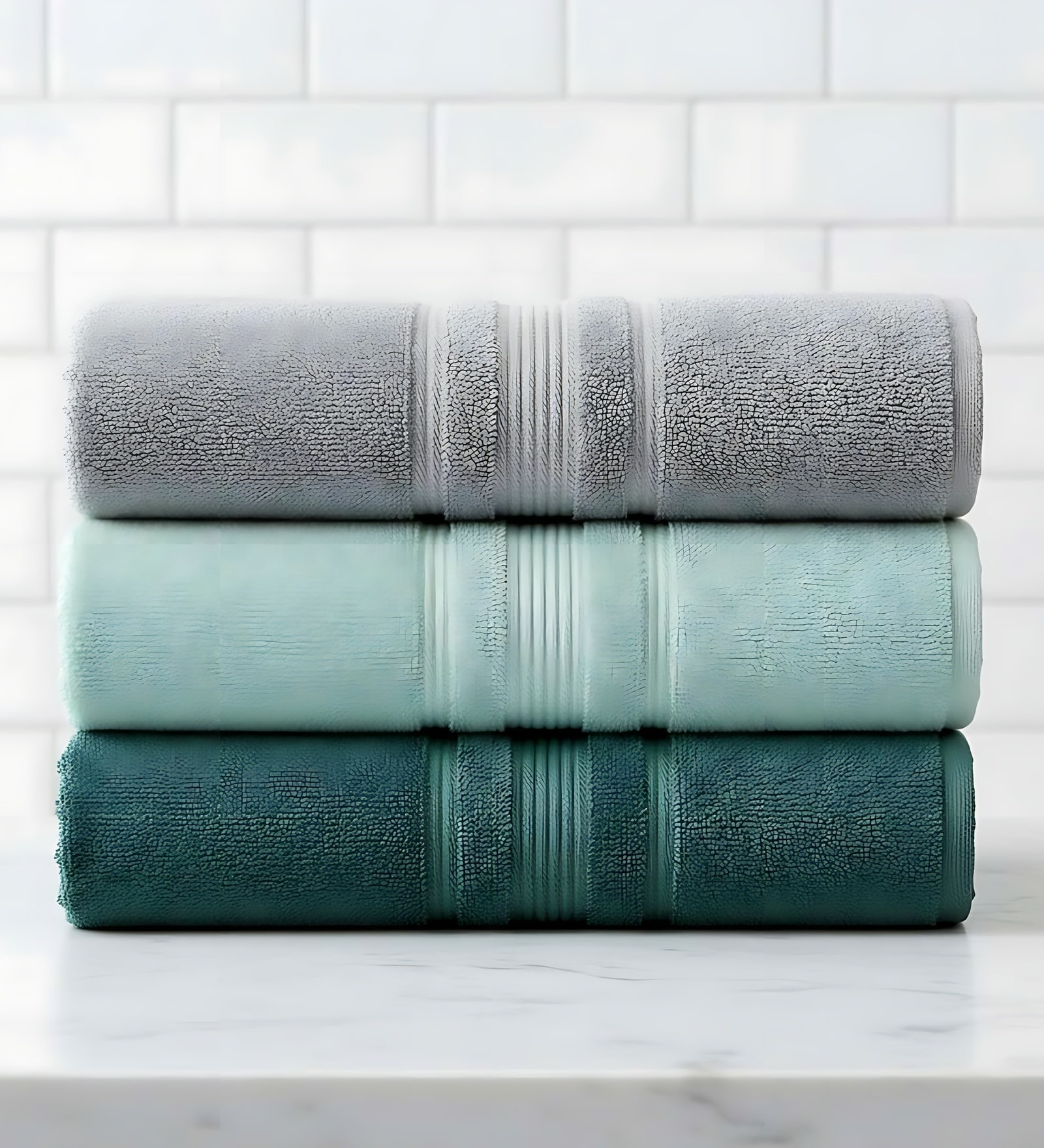 Multicolor Soft Cotton 500 GSM Solid Bath Towel Pack Of 3