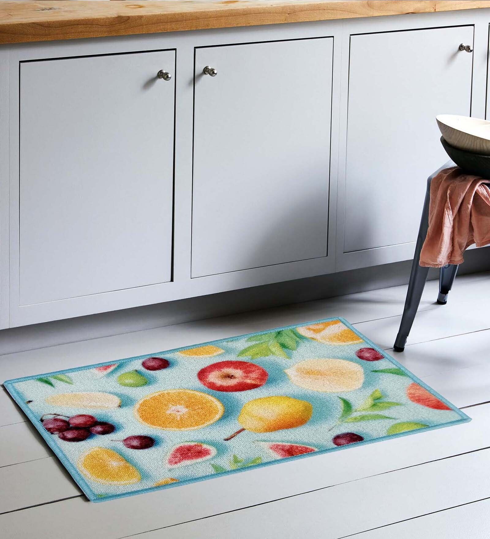 Multicolor Abstract Nylon 16 x 24 Inches Anti Skid Door Mat