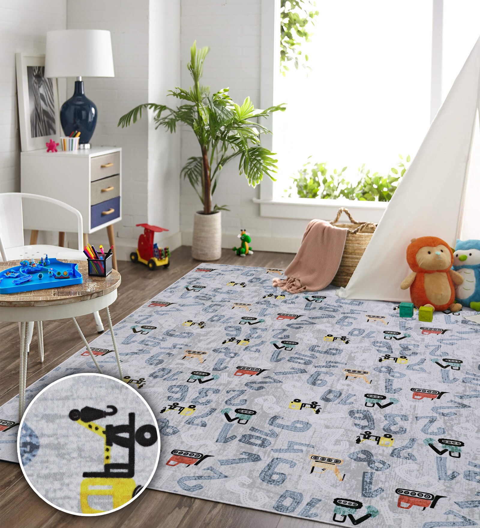 Multicolor Abstract Polyester 3' X 5' Machine Made Carpet