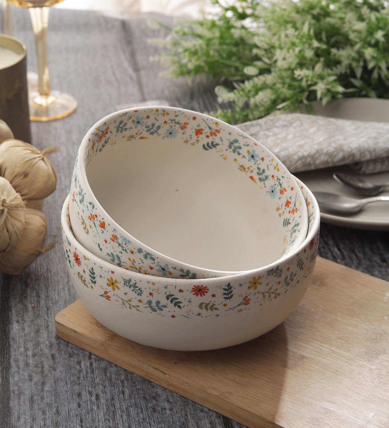 Buy 1.65 Litre Ceramic Serving Bowls Set of 2 by Miah Decor at 47 OFF by Miah Decor Pepperfry