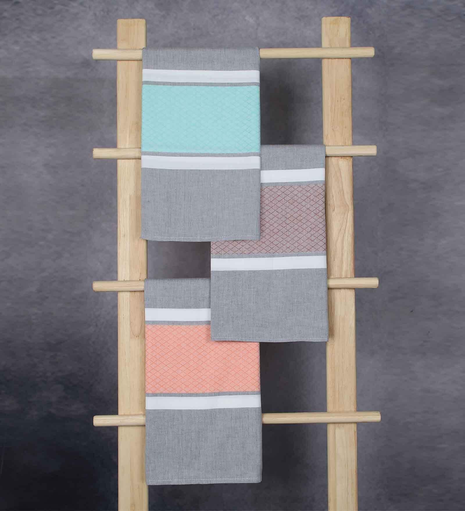 Multicolor Cotton 260 GSM (Set of 3) Bath Towels