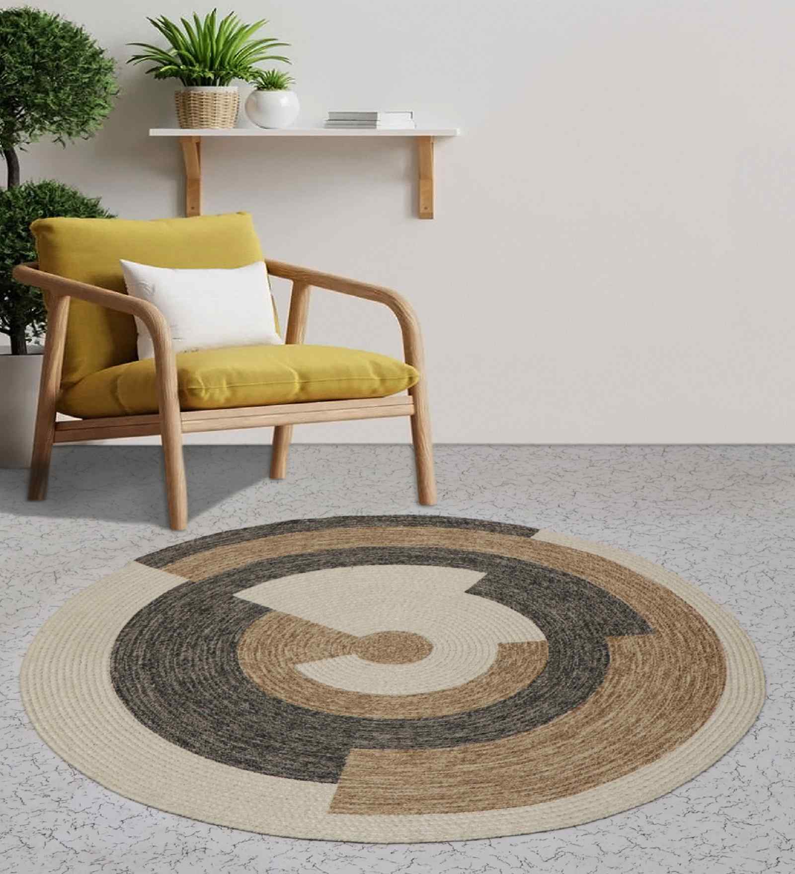 Naika Cotton 90x90 cm Round Rug