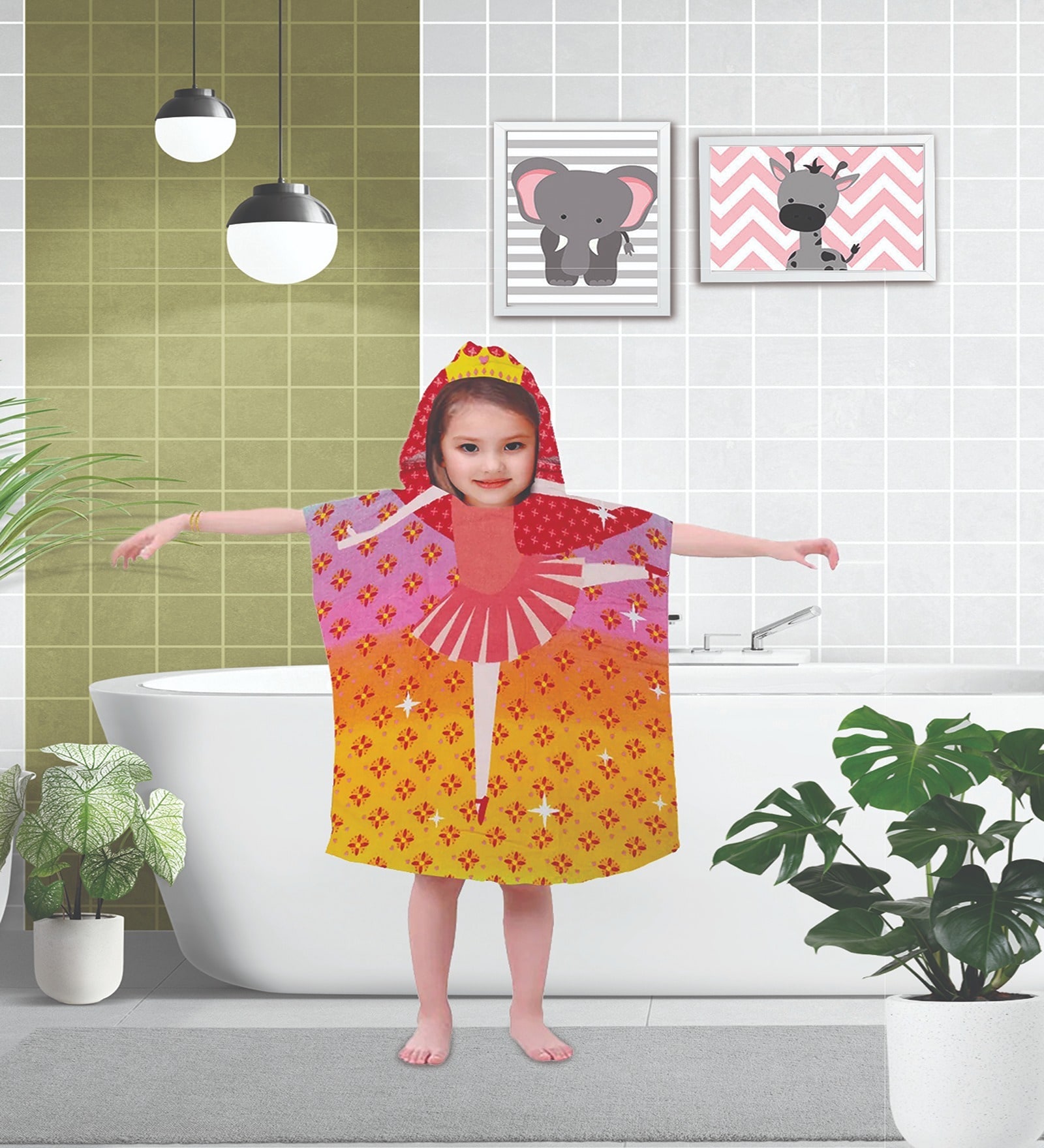 Multicolor Cotton Kids 220 GSM Bath Towel