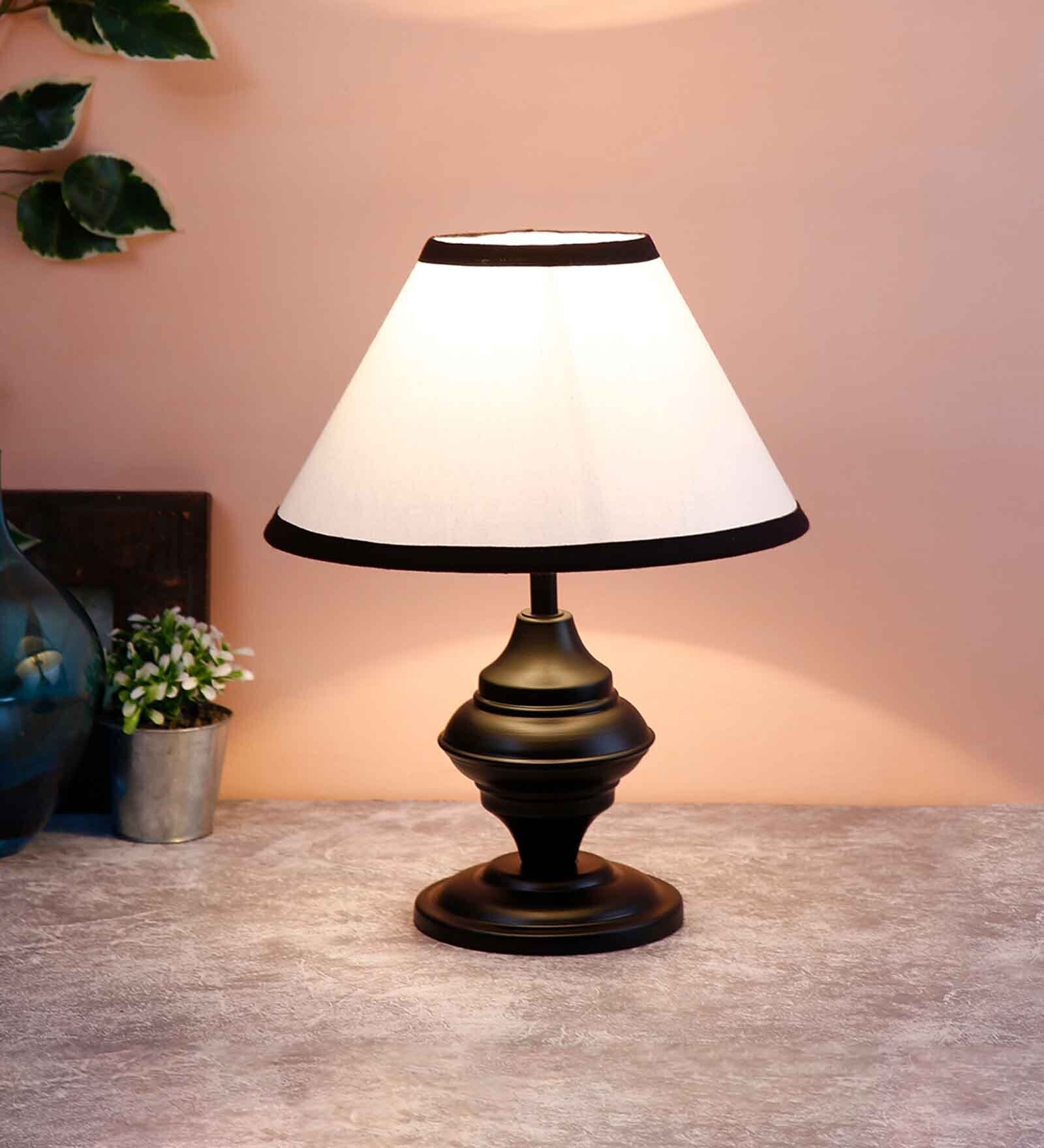 Buy Multicolor Cotton table lamp with black base at 12 OFF by New Era