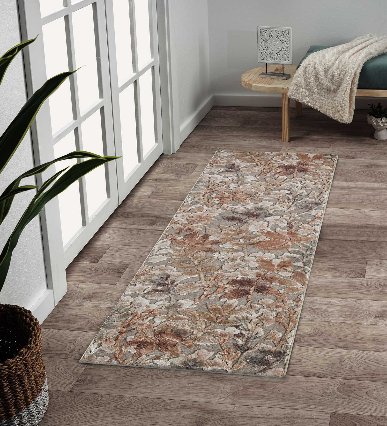 Multicolor Floral 2x7 Feet Machine Made Runner