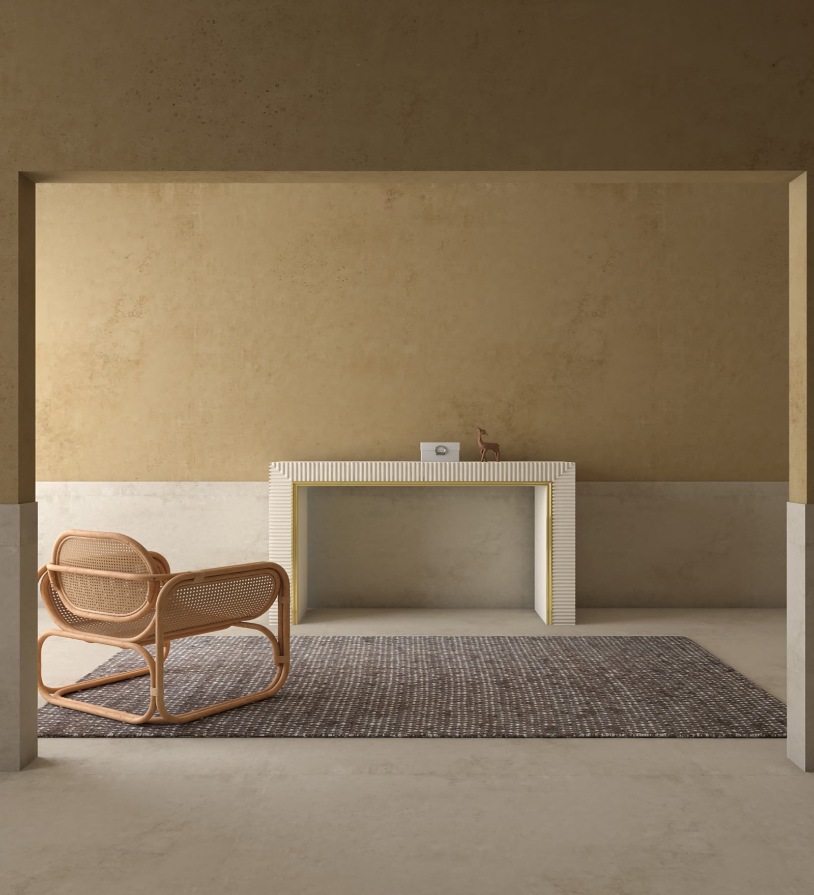 Multicolor Geometric Wool 5 ft X 8 ft Hand Woven Dhurrie