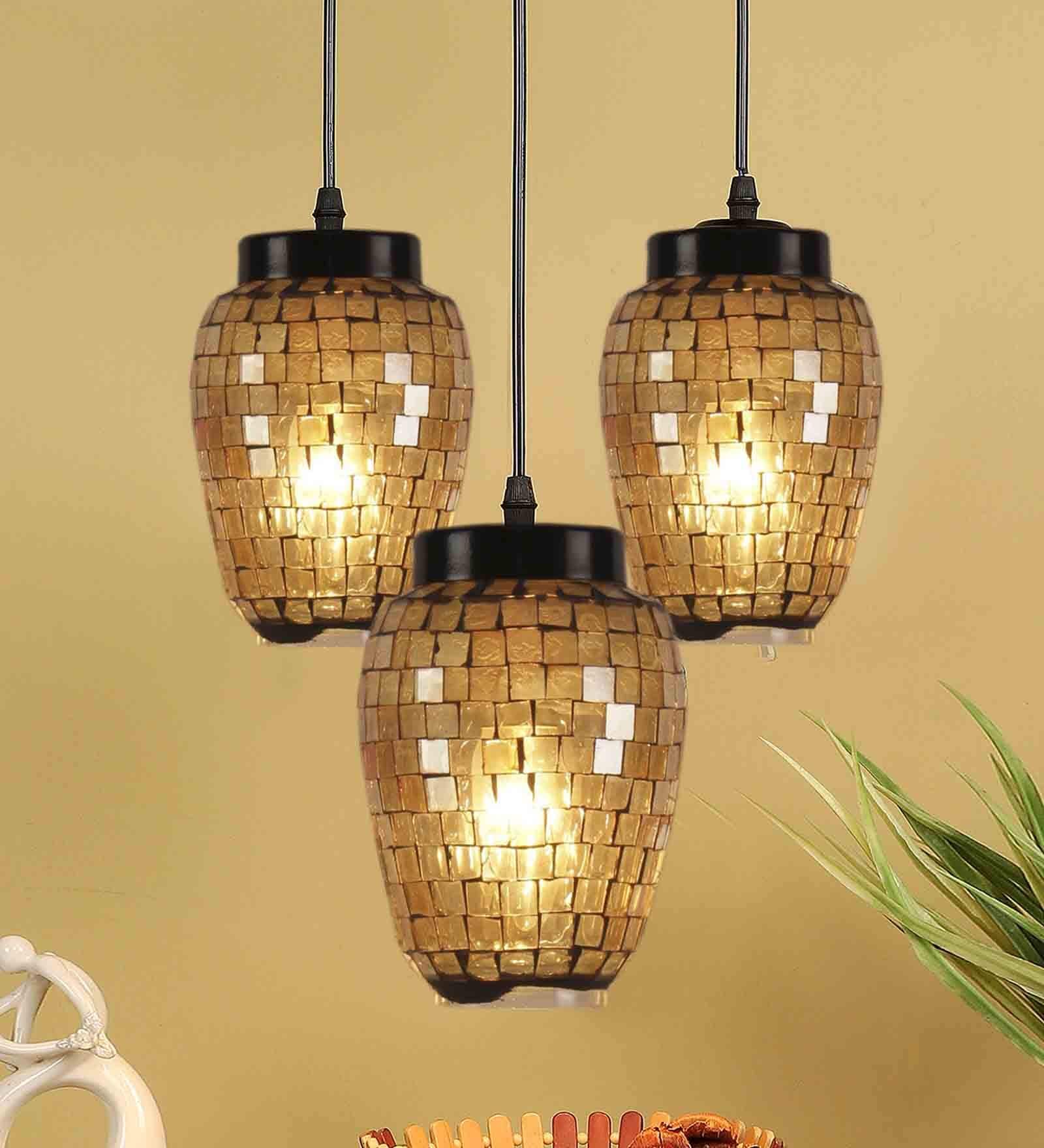 Caracas Multicolour Glass Cluster Hanging Light