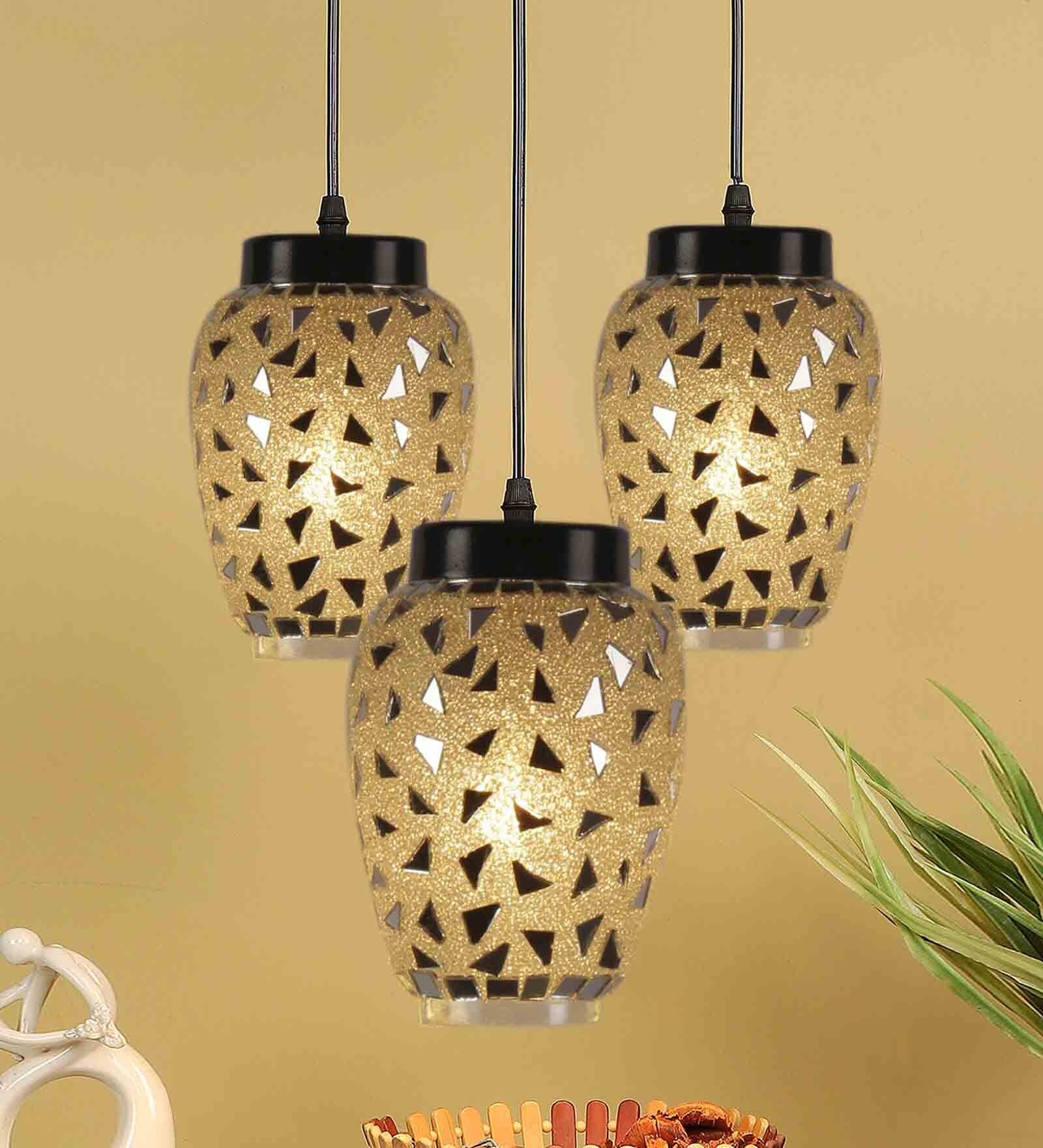 Flamingo Multicolour Glass Cluster Hanging Light