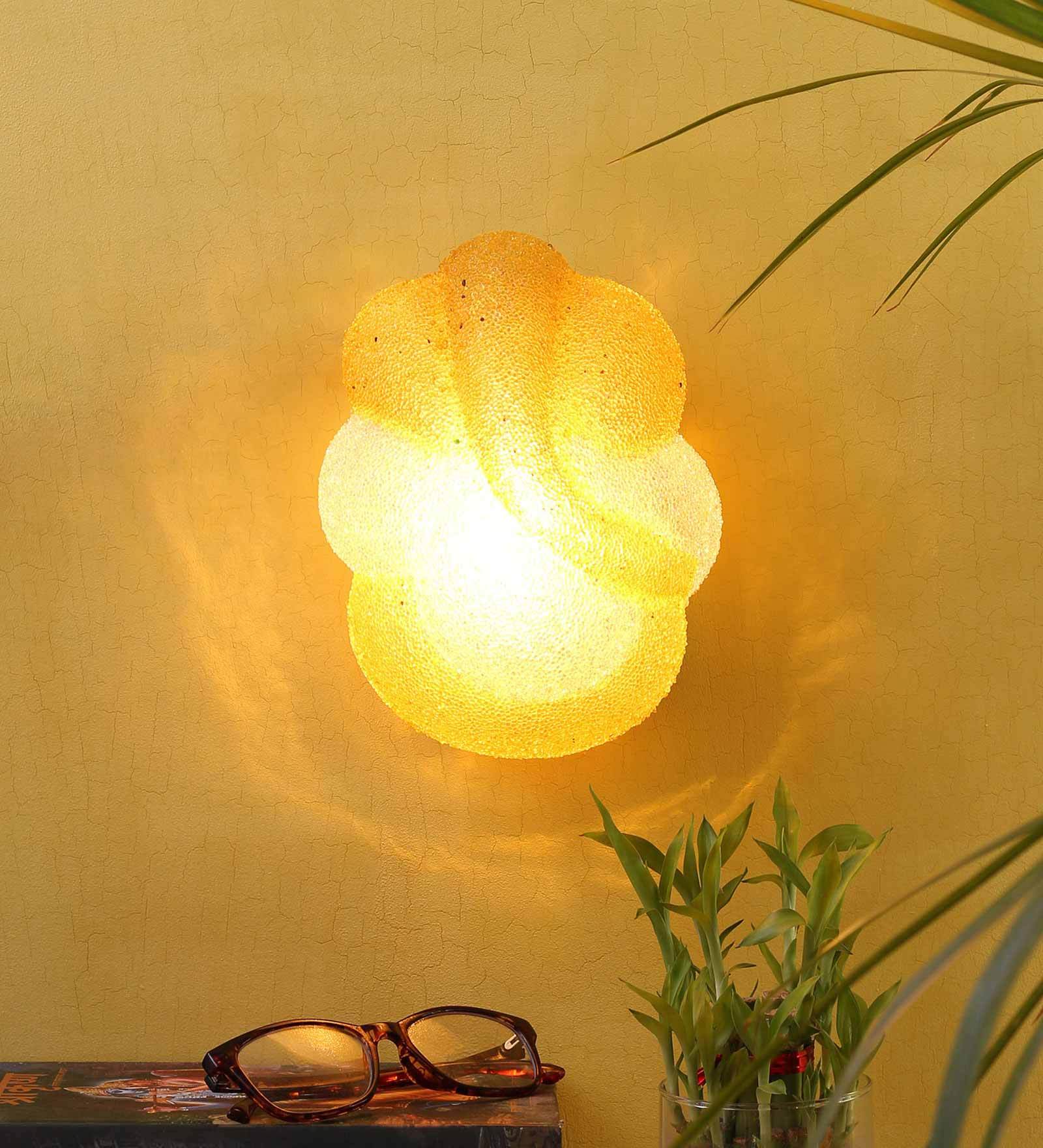 Buy Frosted Multicolor Glass Flush Mount Wall Light By New Era at 22