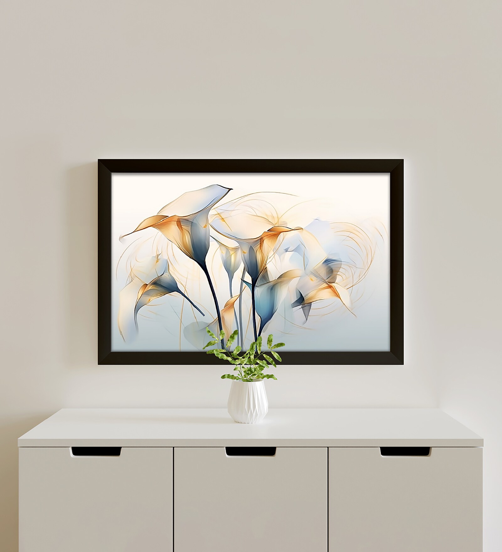 Multicolor Landscape Abstract Wall Painting