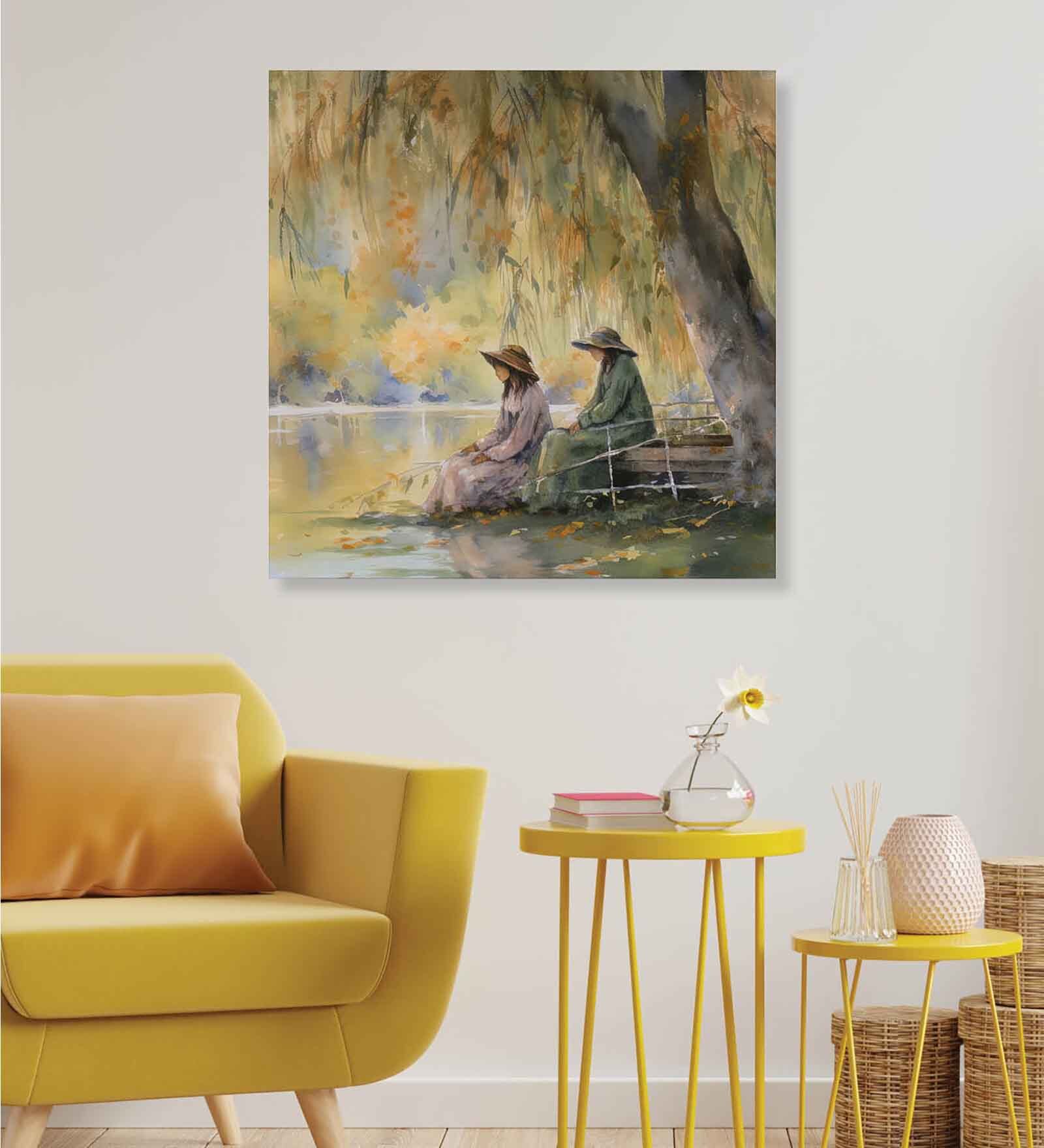 Multicolor Landscape Abstract Wall Painting