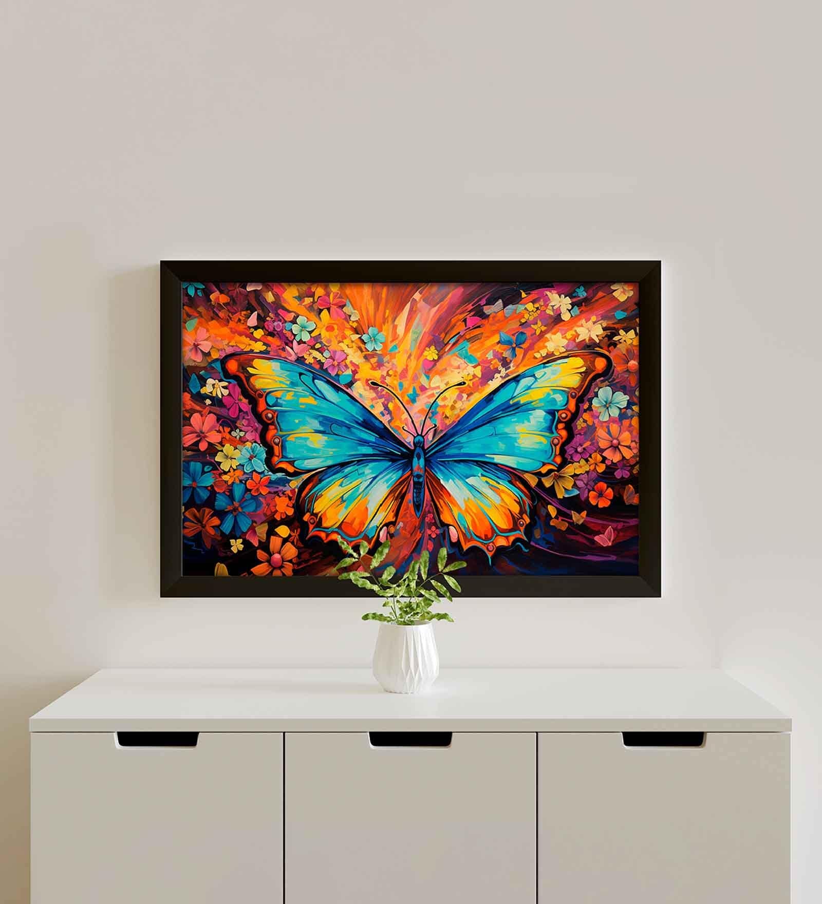 Multicolor Landscape Abstract Wall Painting