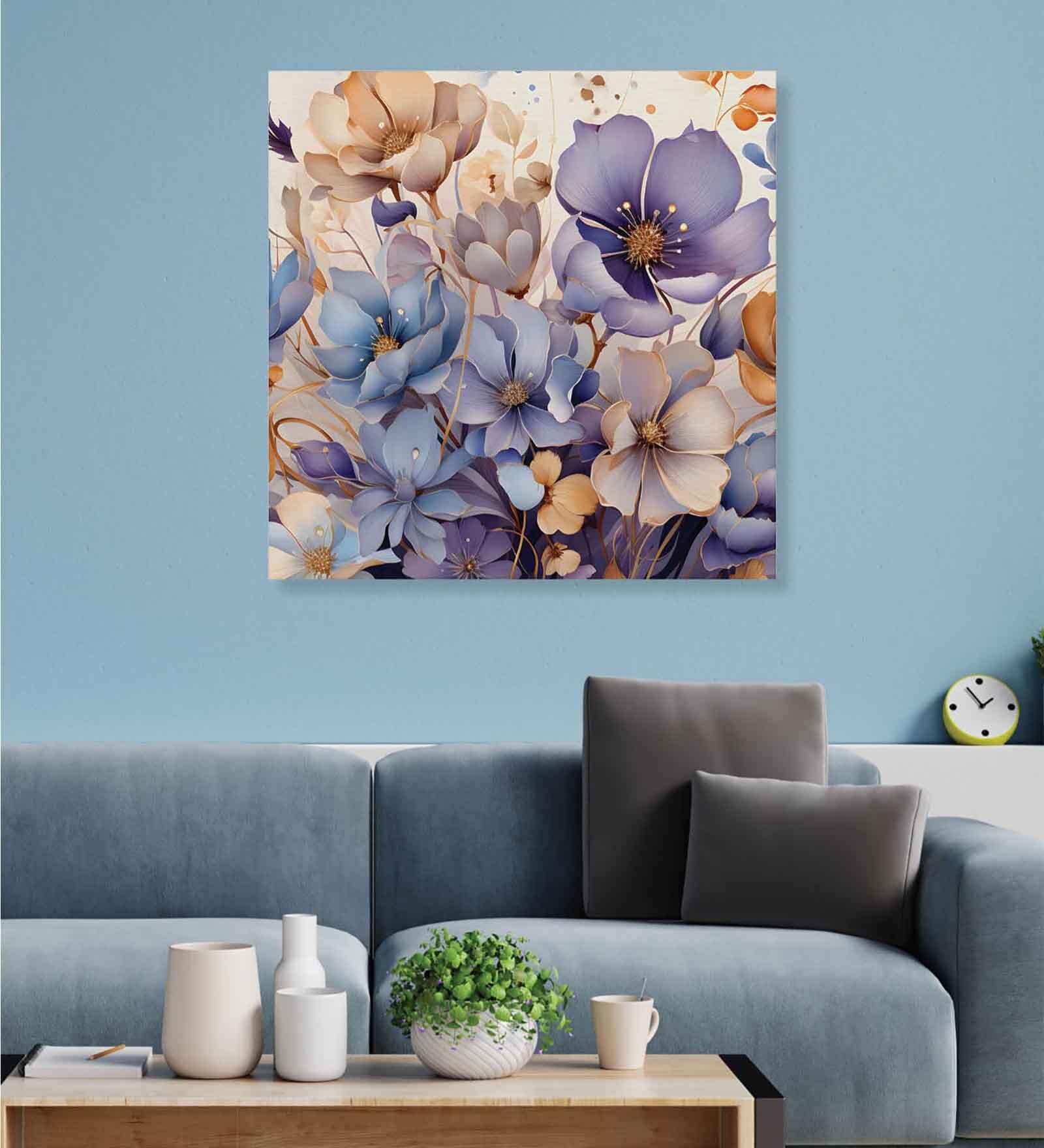 Multicolor Landscape Abstract Wall Painting