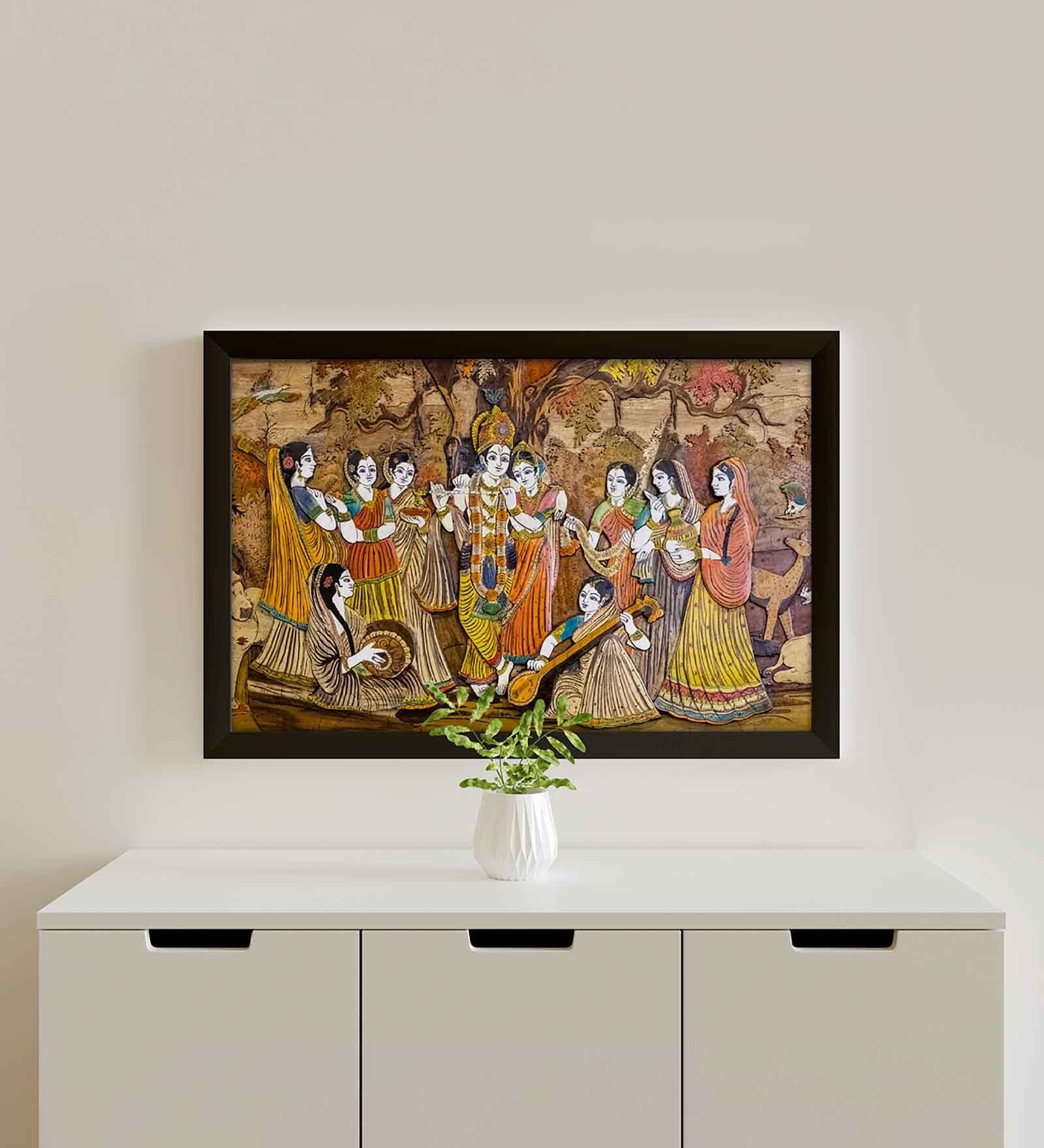 Multicolor Landscape Abstract Wall Painting