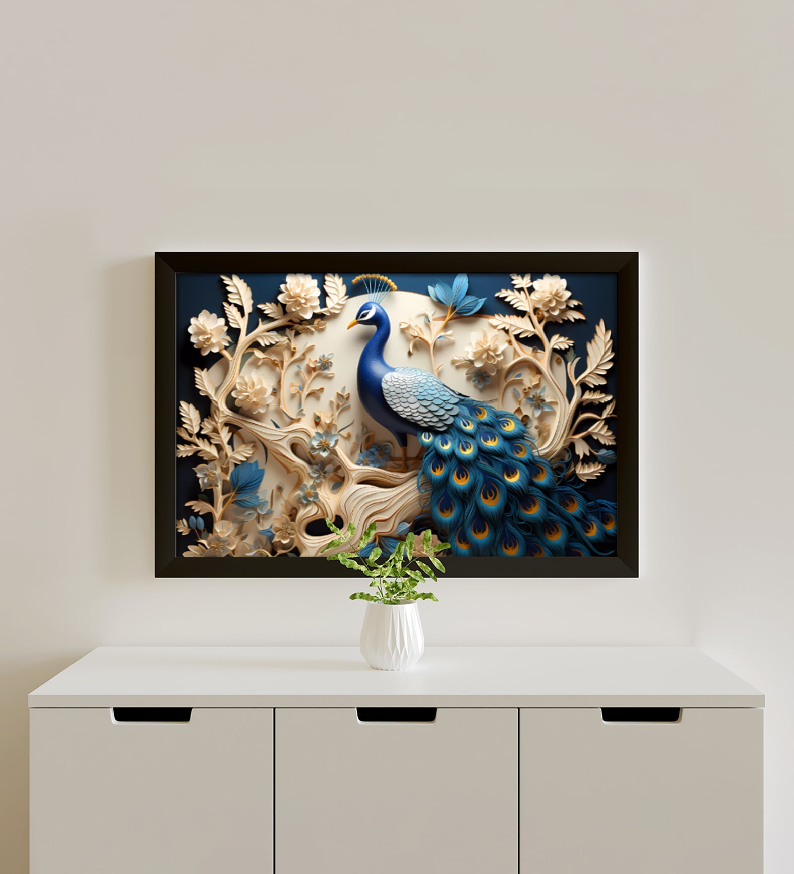 Multicolor Landscape Abstract Wall Painting