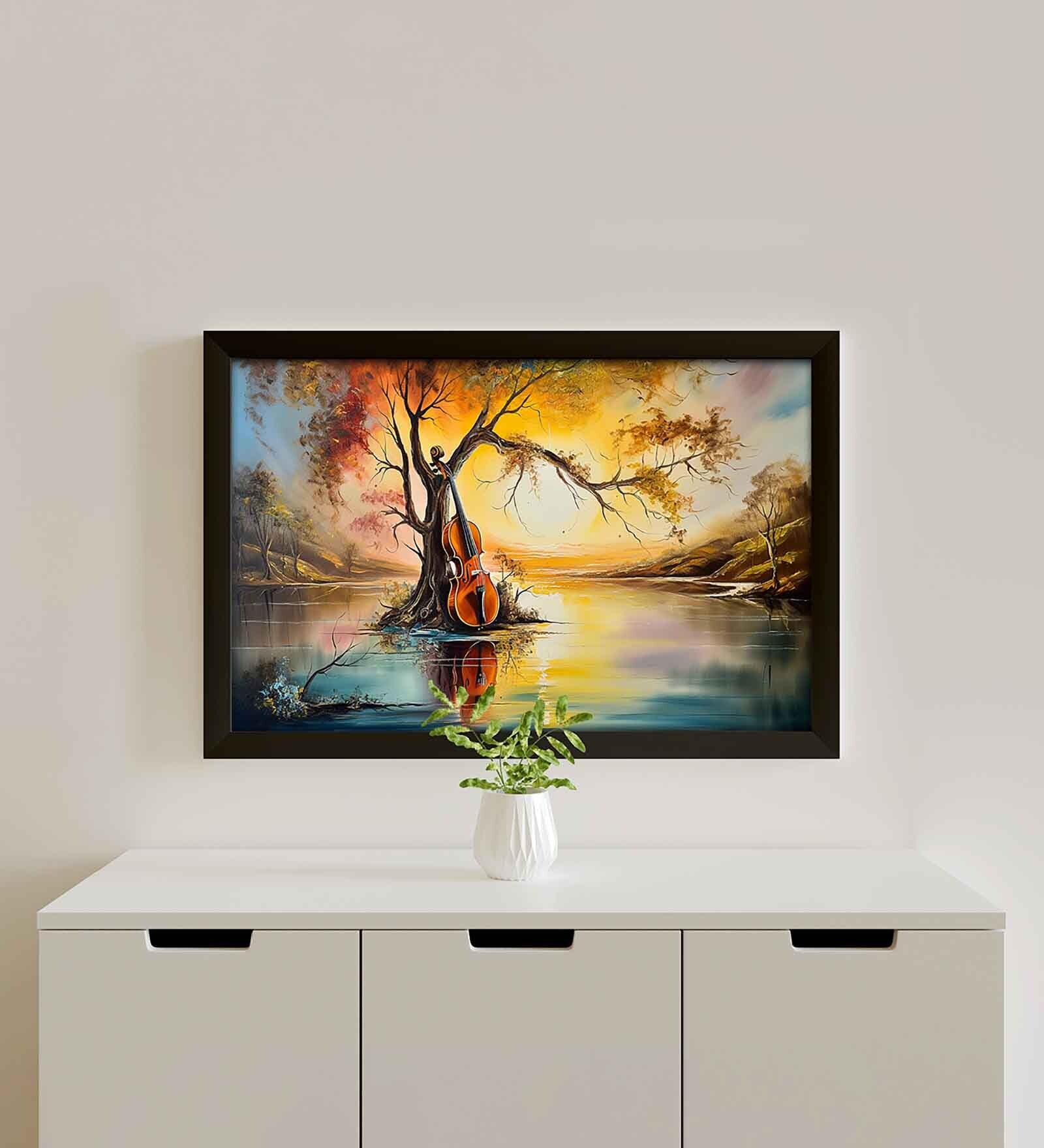 Multicolor Landscape Abstract Wall Painting