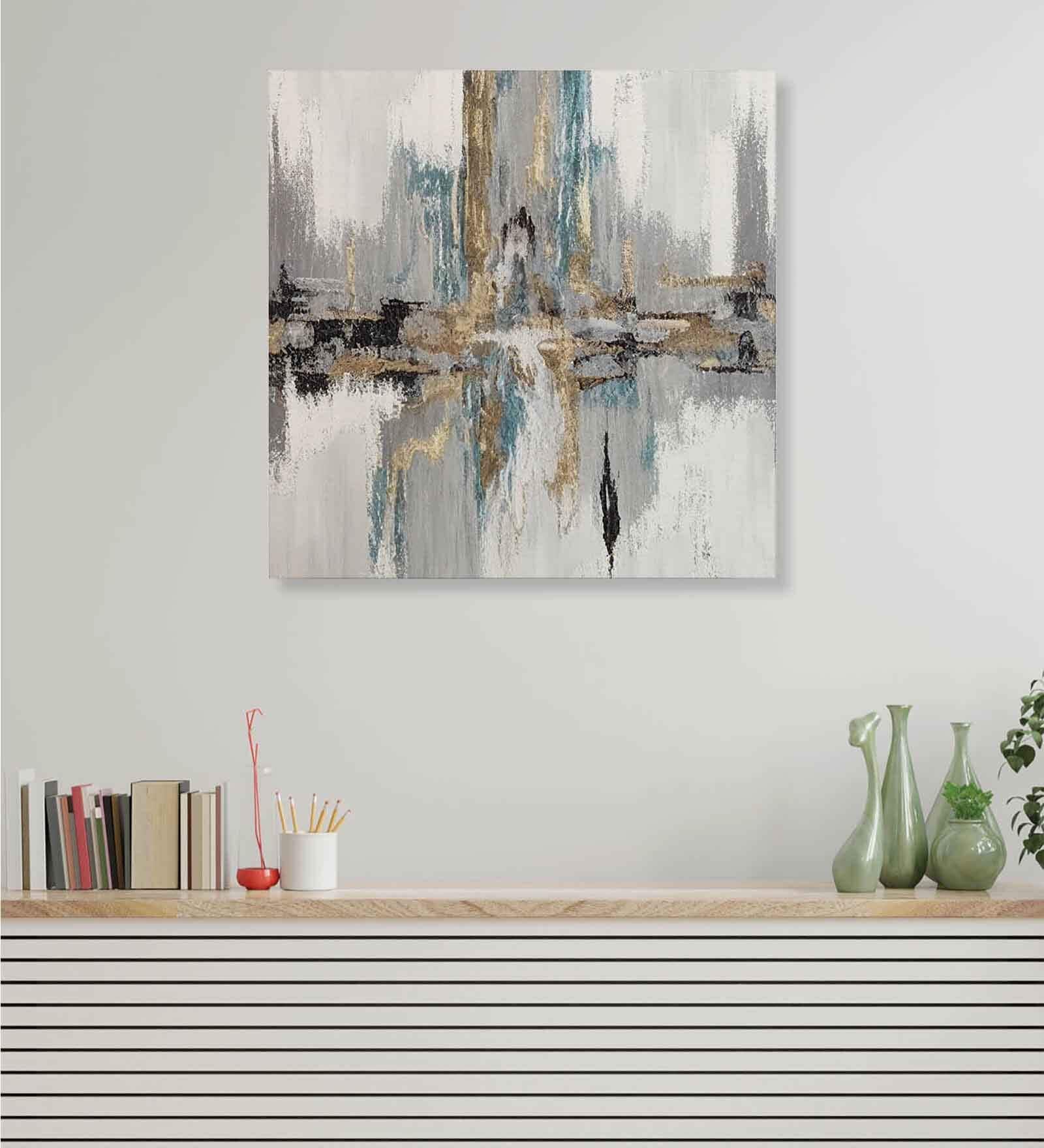 Multicolor Landscape Abstract Wall Painting