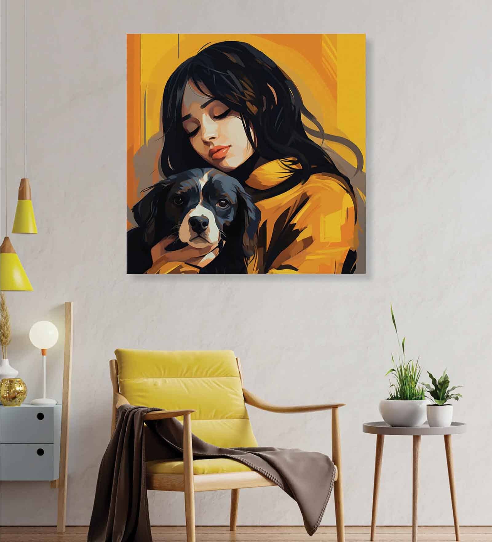 Multicolor Landscape Abstract Wall Painting