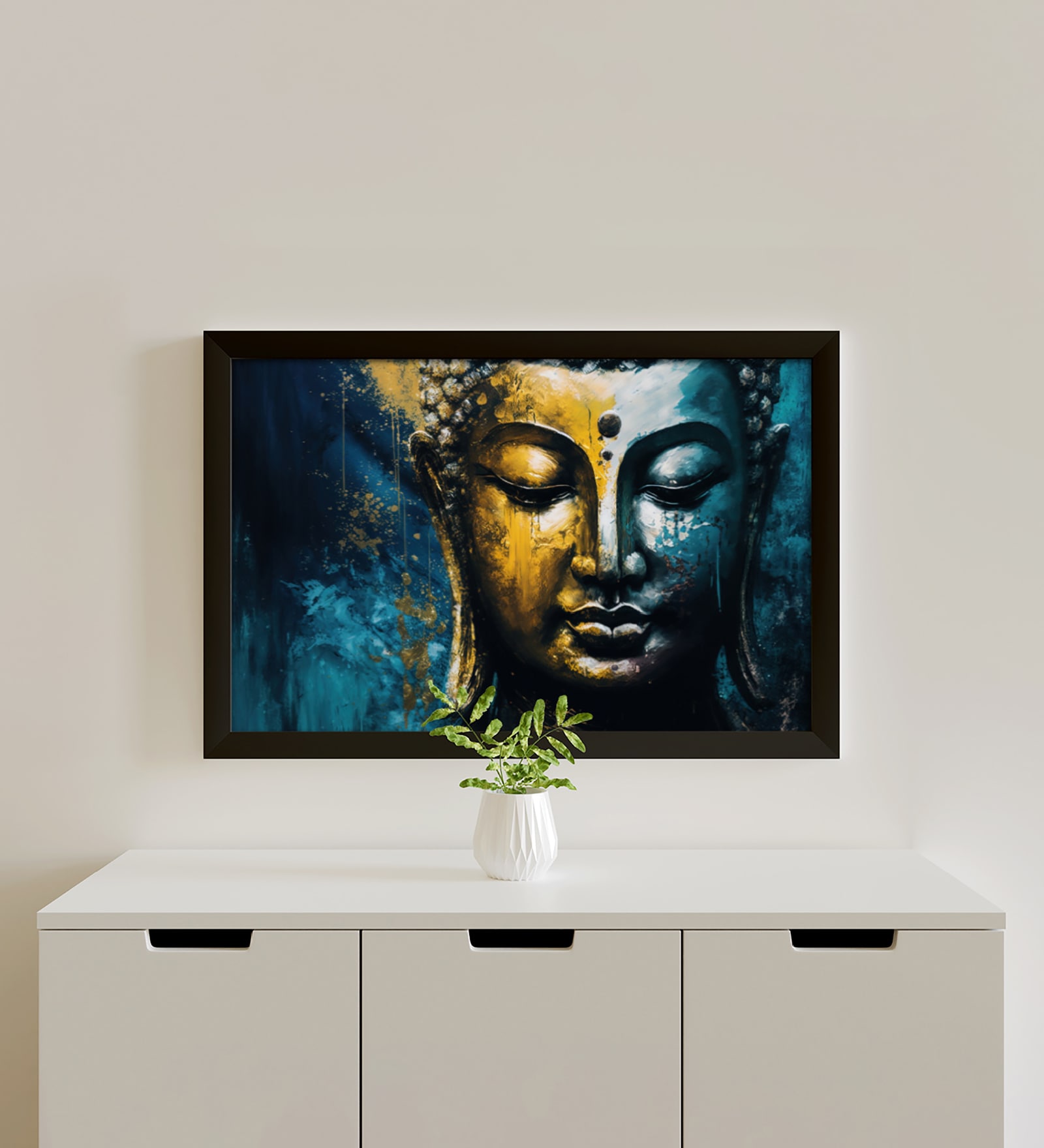 Multicolor Landscape Abstract Wall Painting