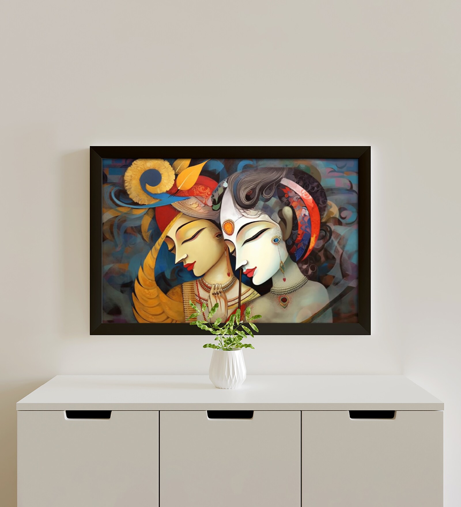 Multicolor Landscape Abstract Wall Painting