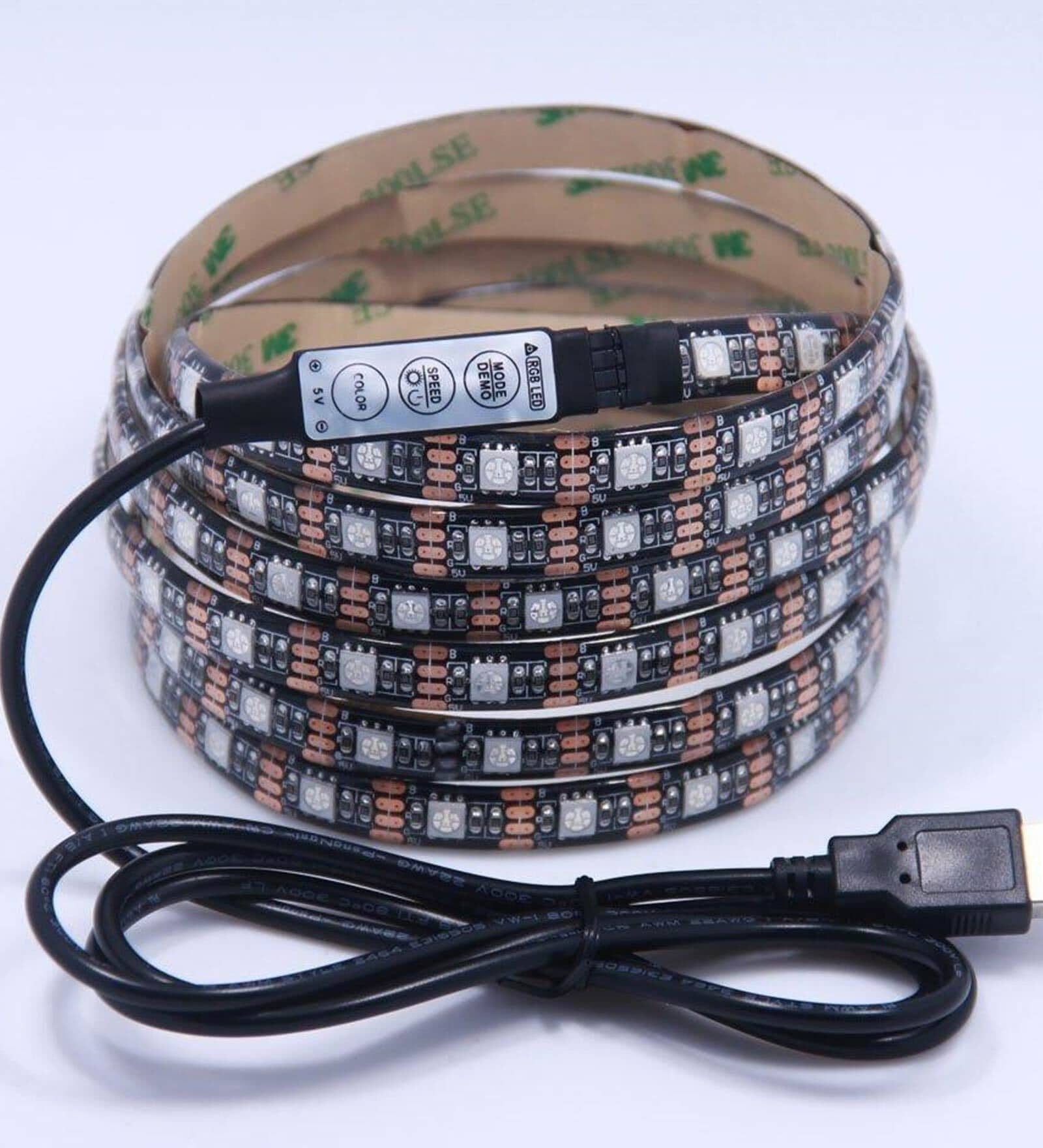 Multicolor 3 Meter Color Modes with Mini Controller USB Powered LED Strip Light