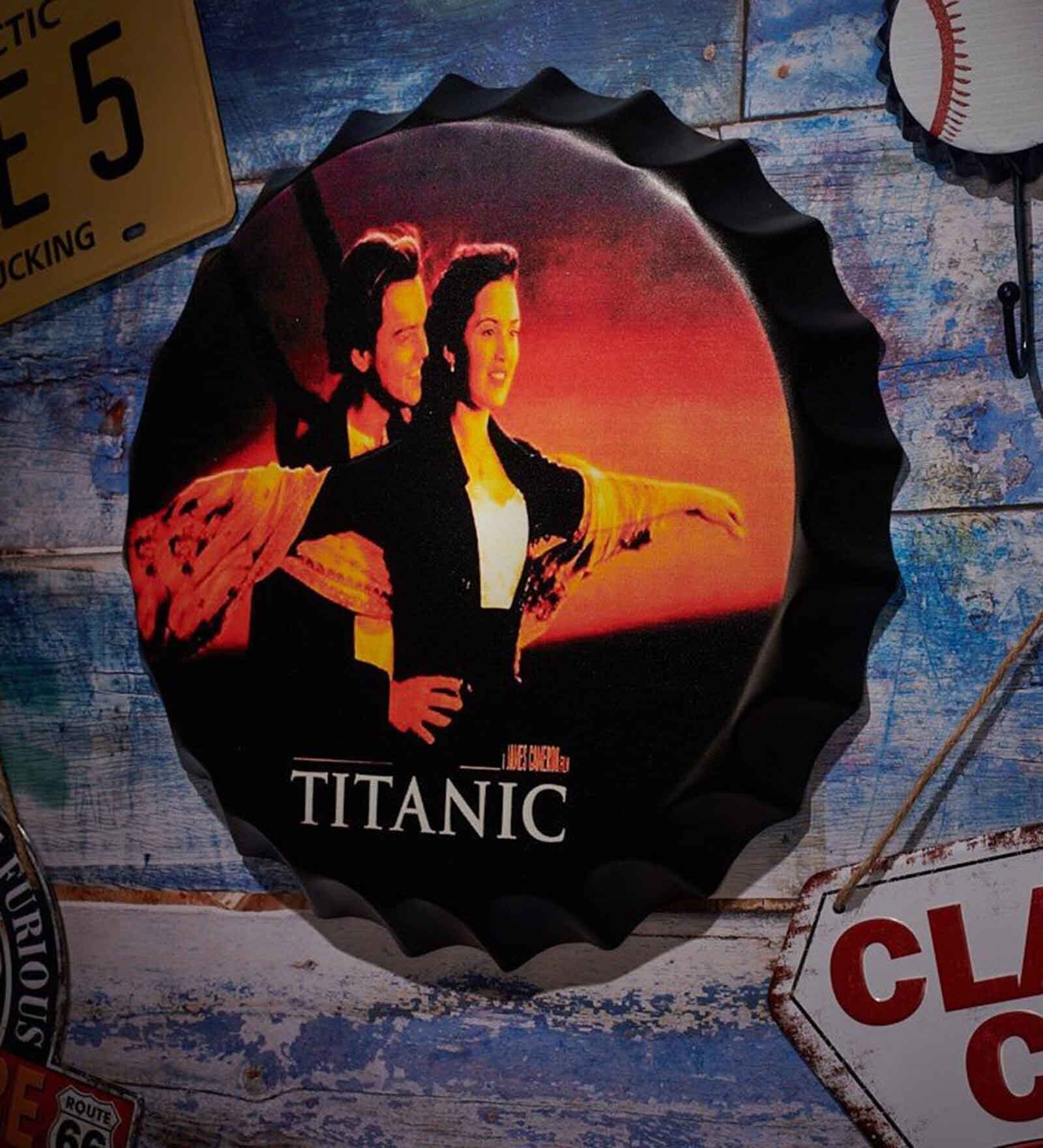 Multicolor Metal Titanic Wall Decor