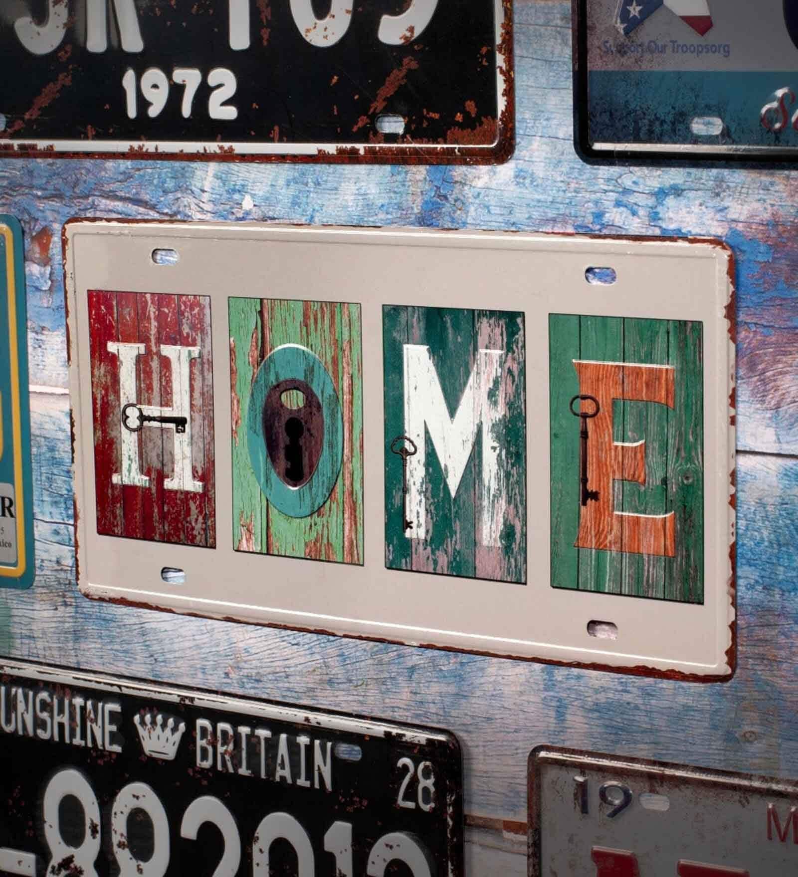 Multicolor Metal Home