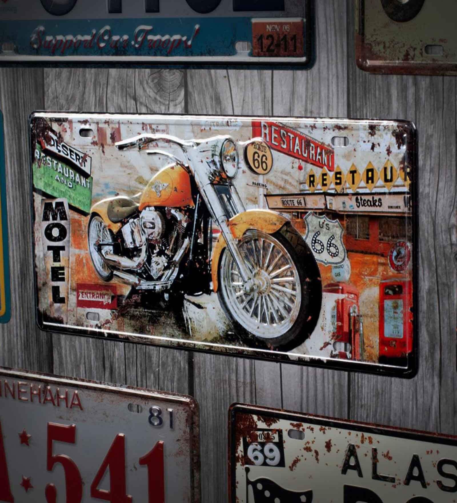 Multicolor Metal Motel Chevrolet Motorbike
