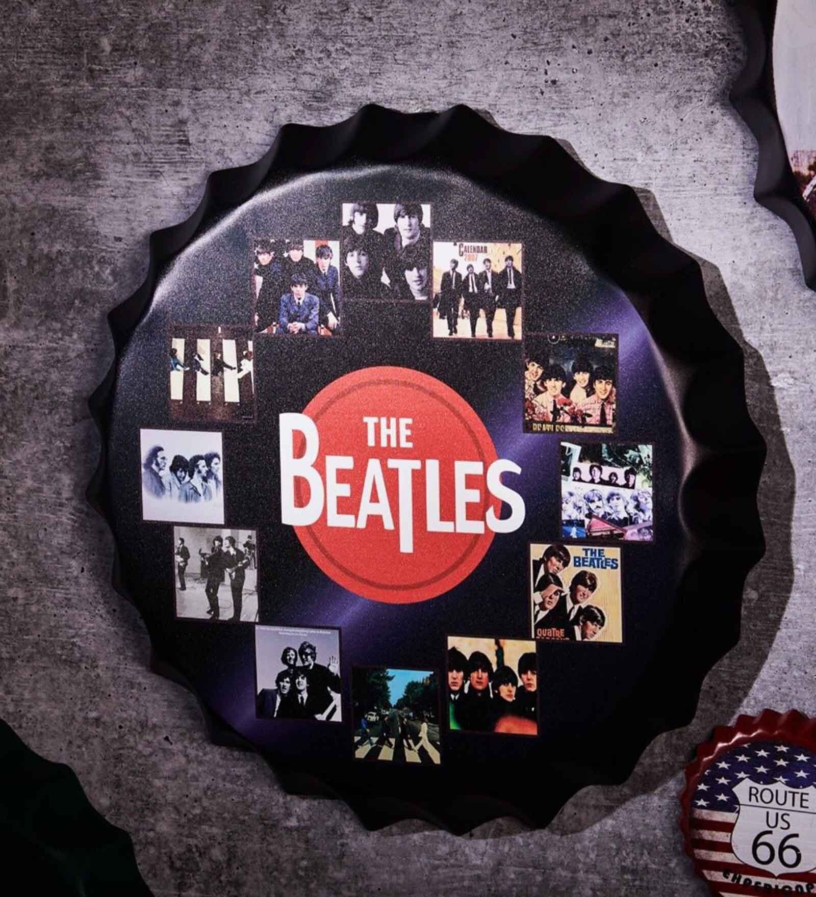 Black Metal The Beatles Cd Wall Decor