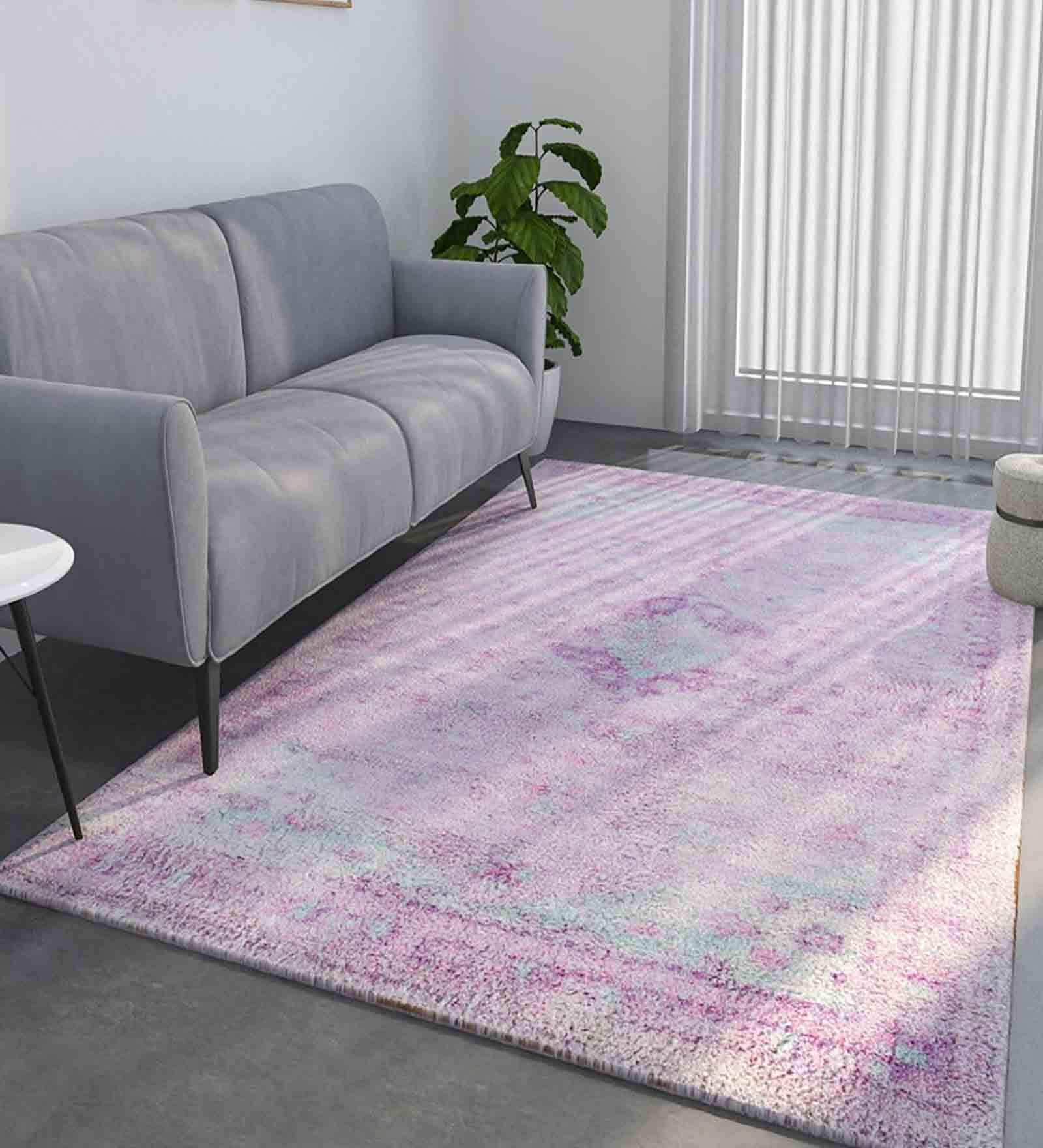 Buy Multicolor Persian Polyester 3 ft X 5 ft Hand Tufted Carpet by ...