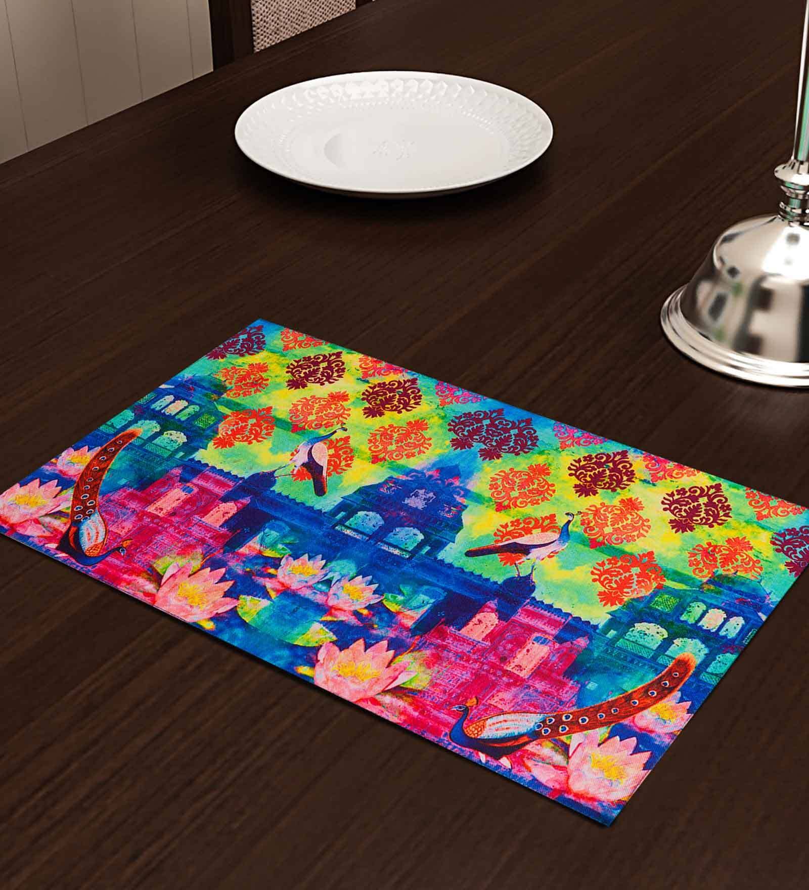 Nolan (12x18) Multicolor Poly Cotton (Set of 6) Placemat