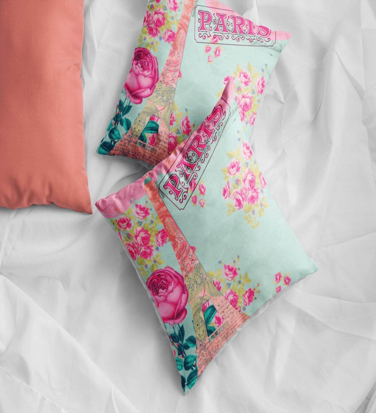 Multicolor Satin Abstract 16x16 inches Cushion Covers (Pack of 2)